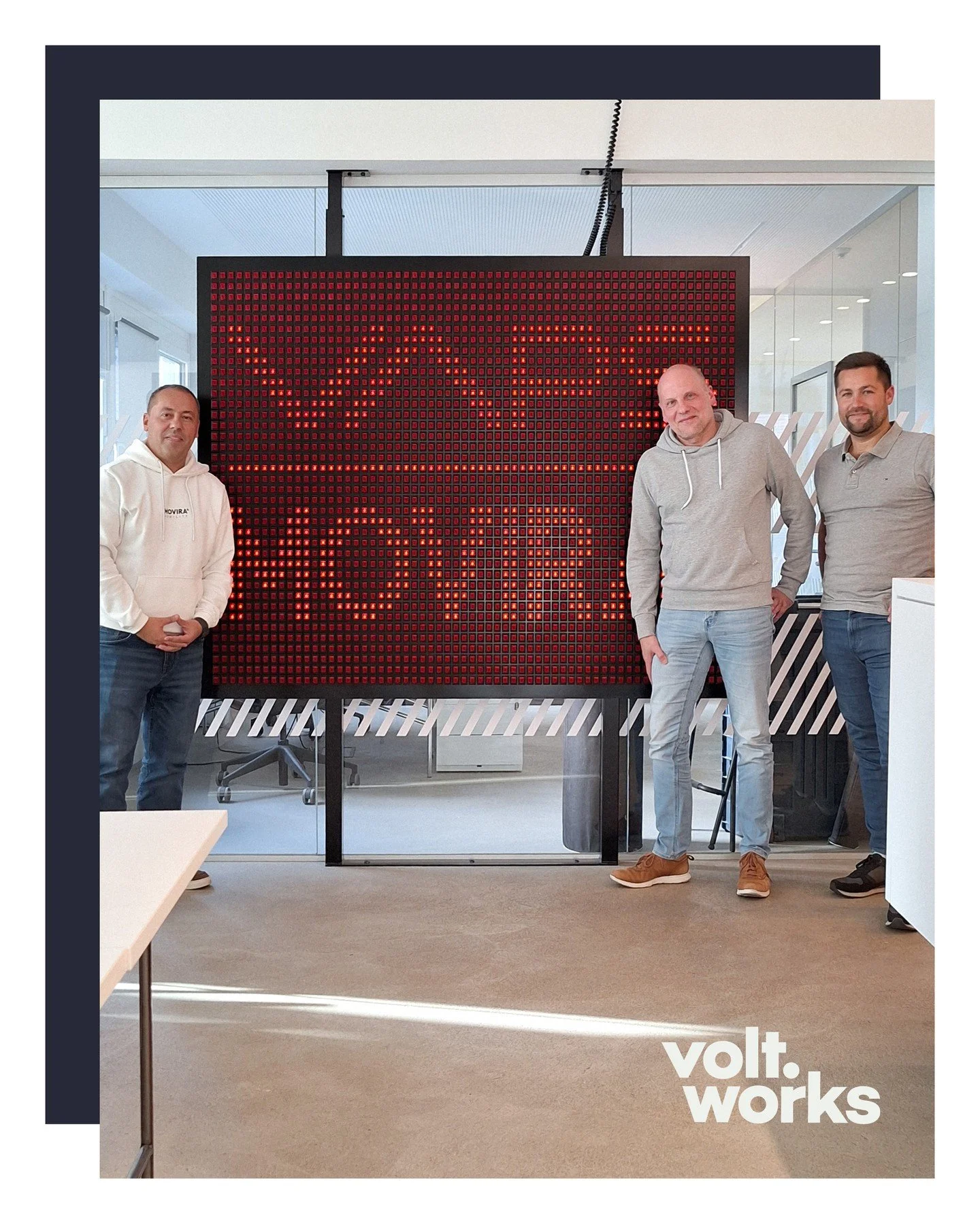 It's always nice to welcome familiar faces back to volt.works!

This time, we had Movira Mobility GmbH and @vaps.autohaus.kompetenz joining us for a meeting. It was especially great to see Raphael from Movira again, who used to be part of our coworki