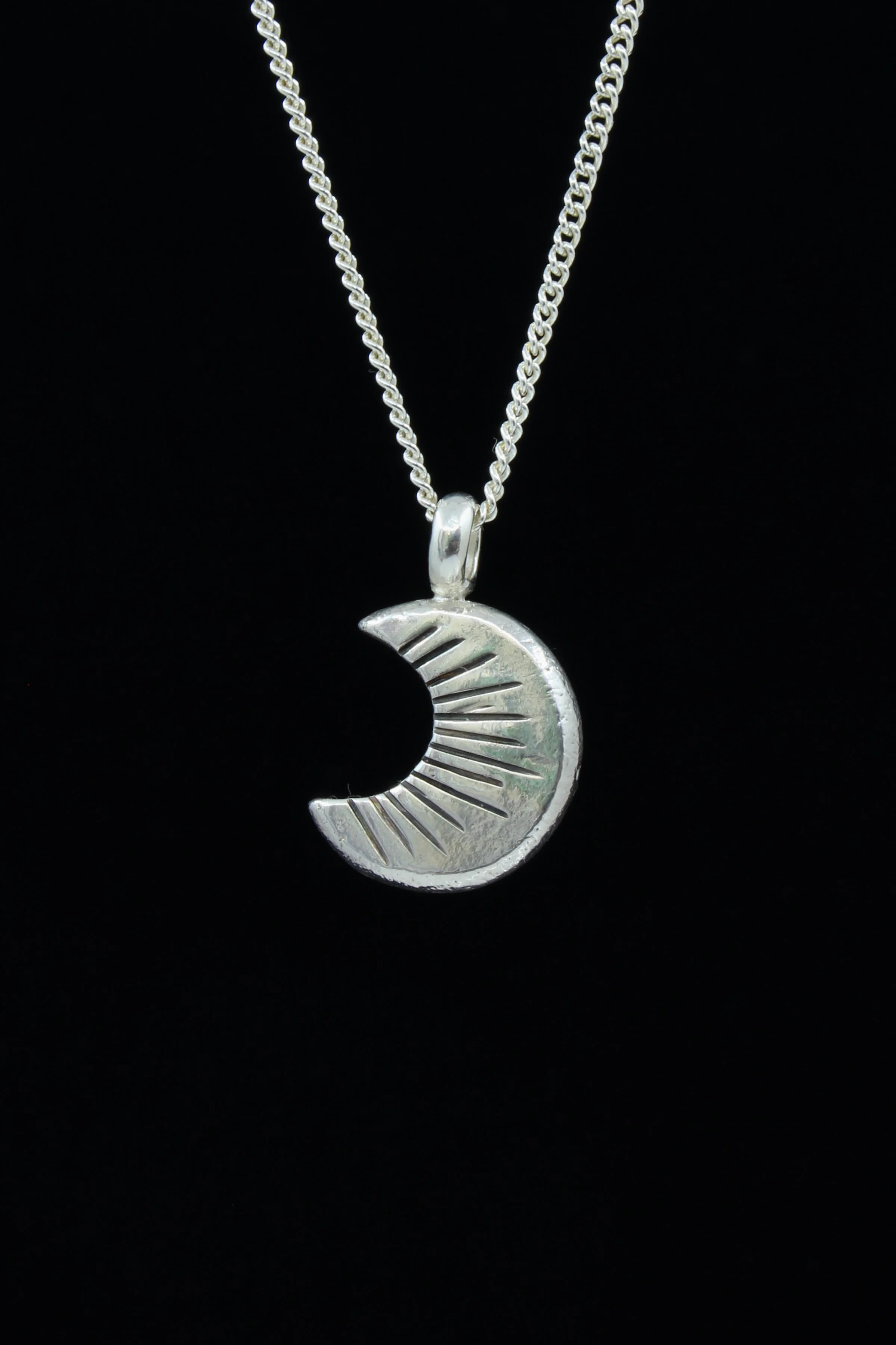Laussel Moon Silver Pendant