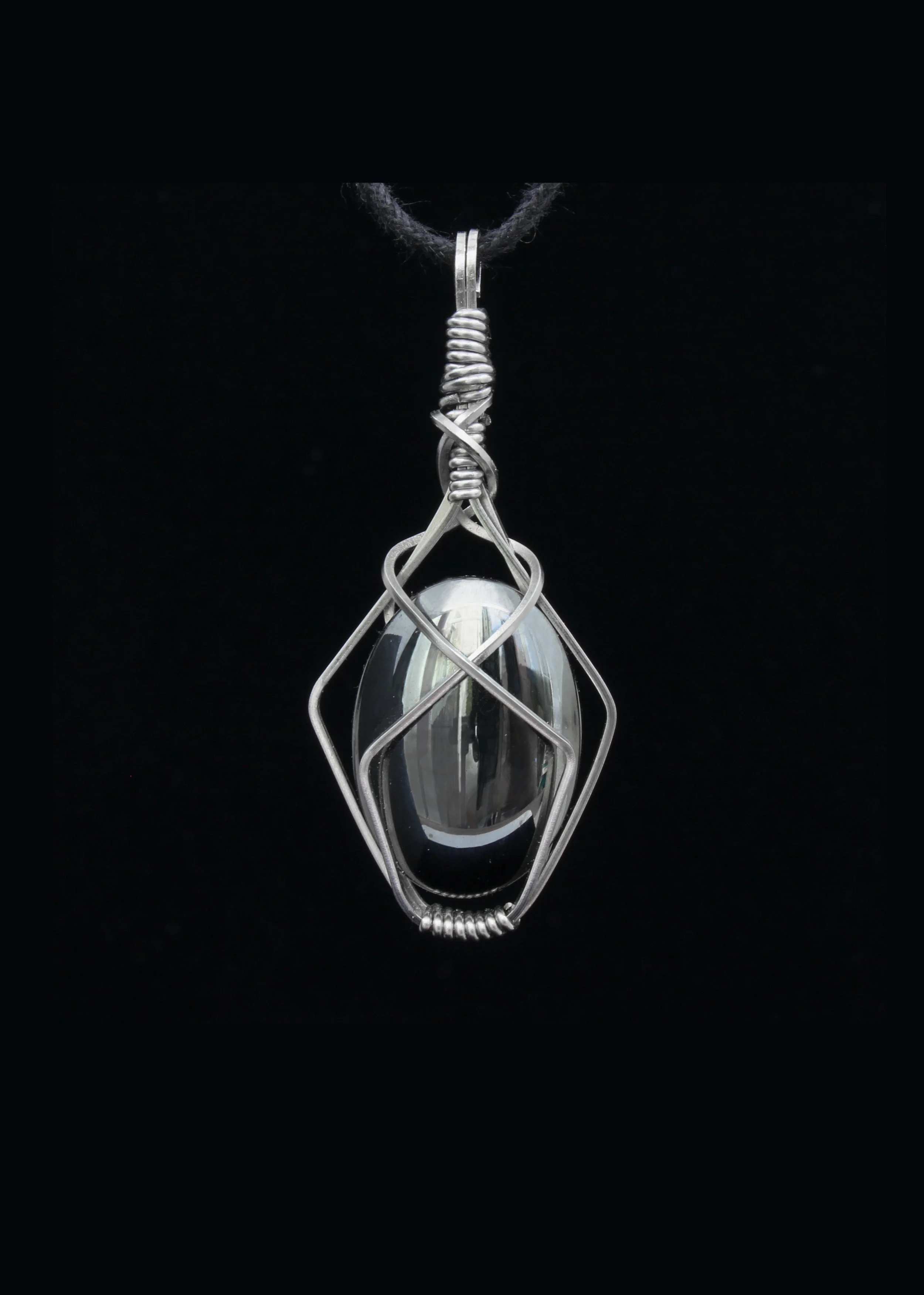 Hematite Steel Pendant