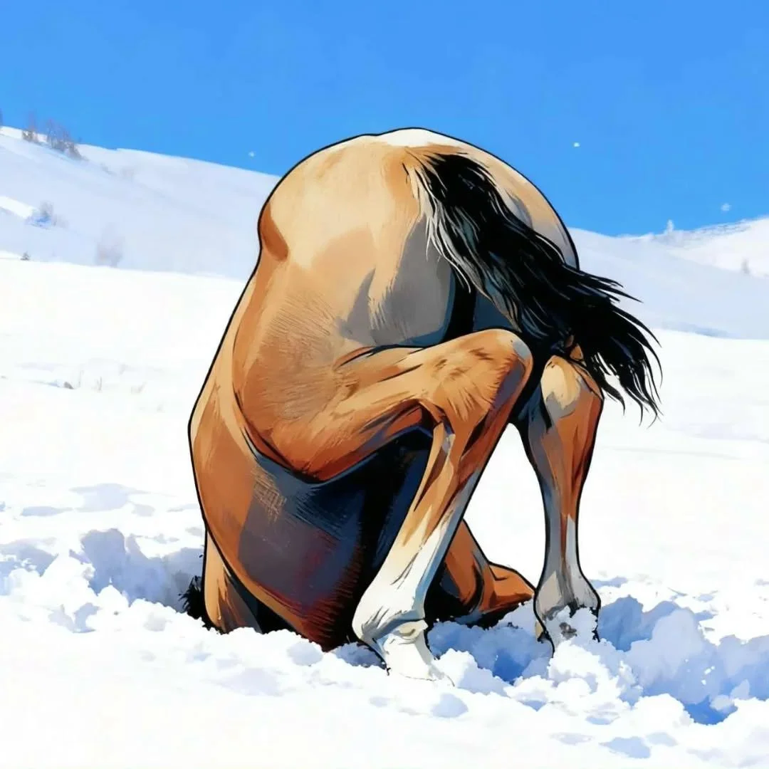 Caption this! 

@sianbroderick doing some fun things with this photo of Vagabond 

#funphoto #crazyhorse #lusitanofoals