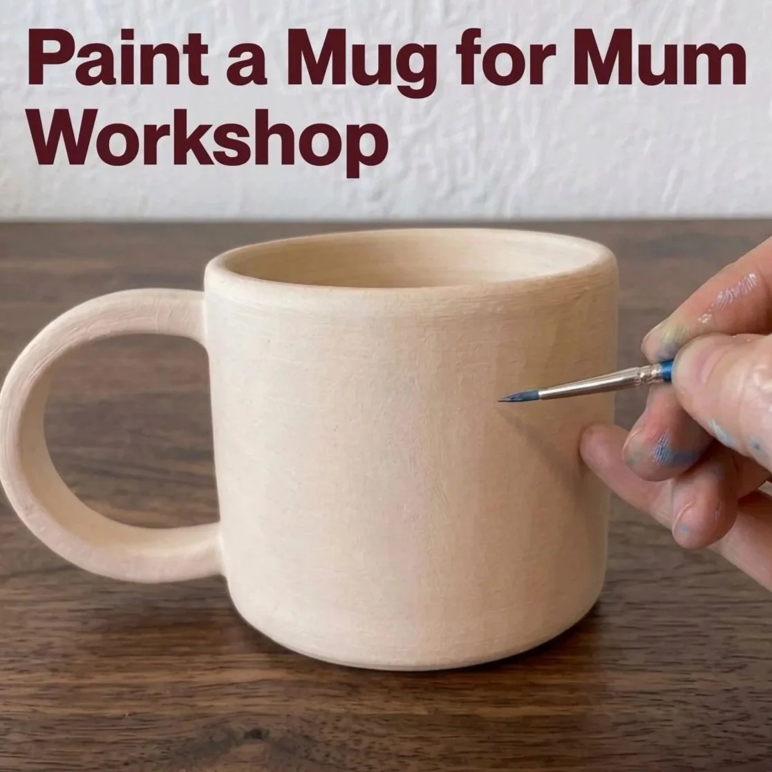 Portrait of Mom – Mug Painting Workshop (2 Spots per Booking)