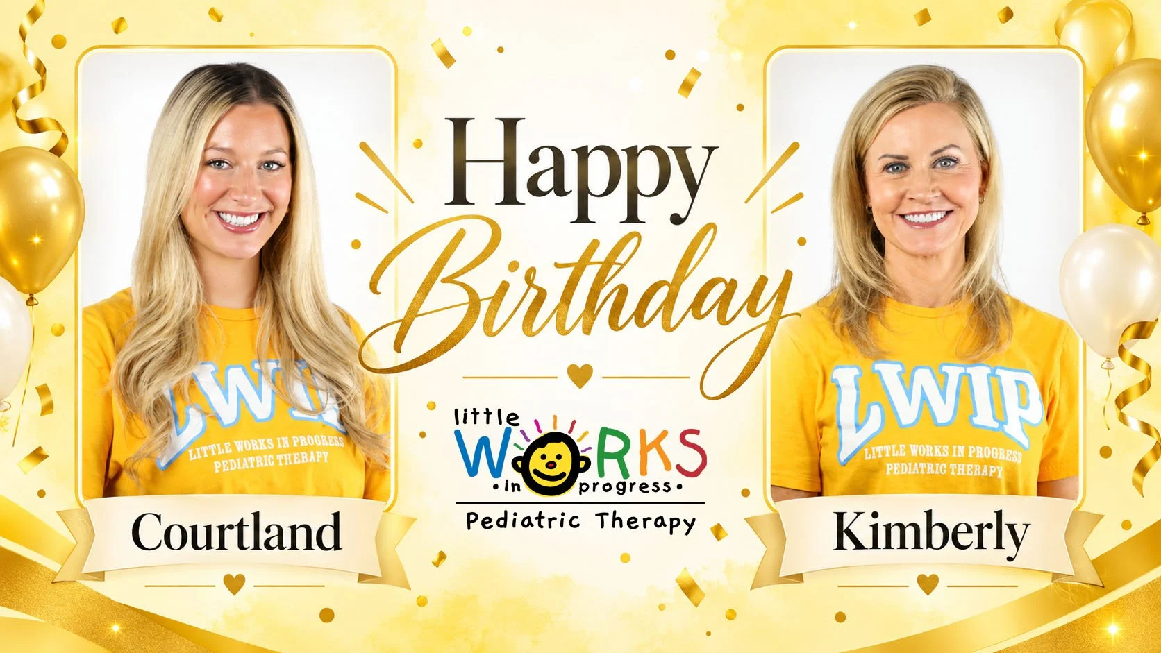Happy Birthday Courtland and Kimberly!  Hope you have a wonderful day and weekend! 🥳