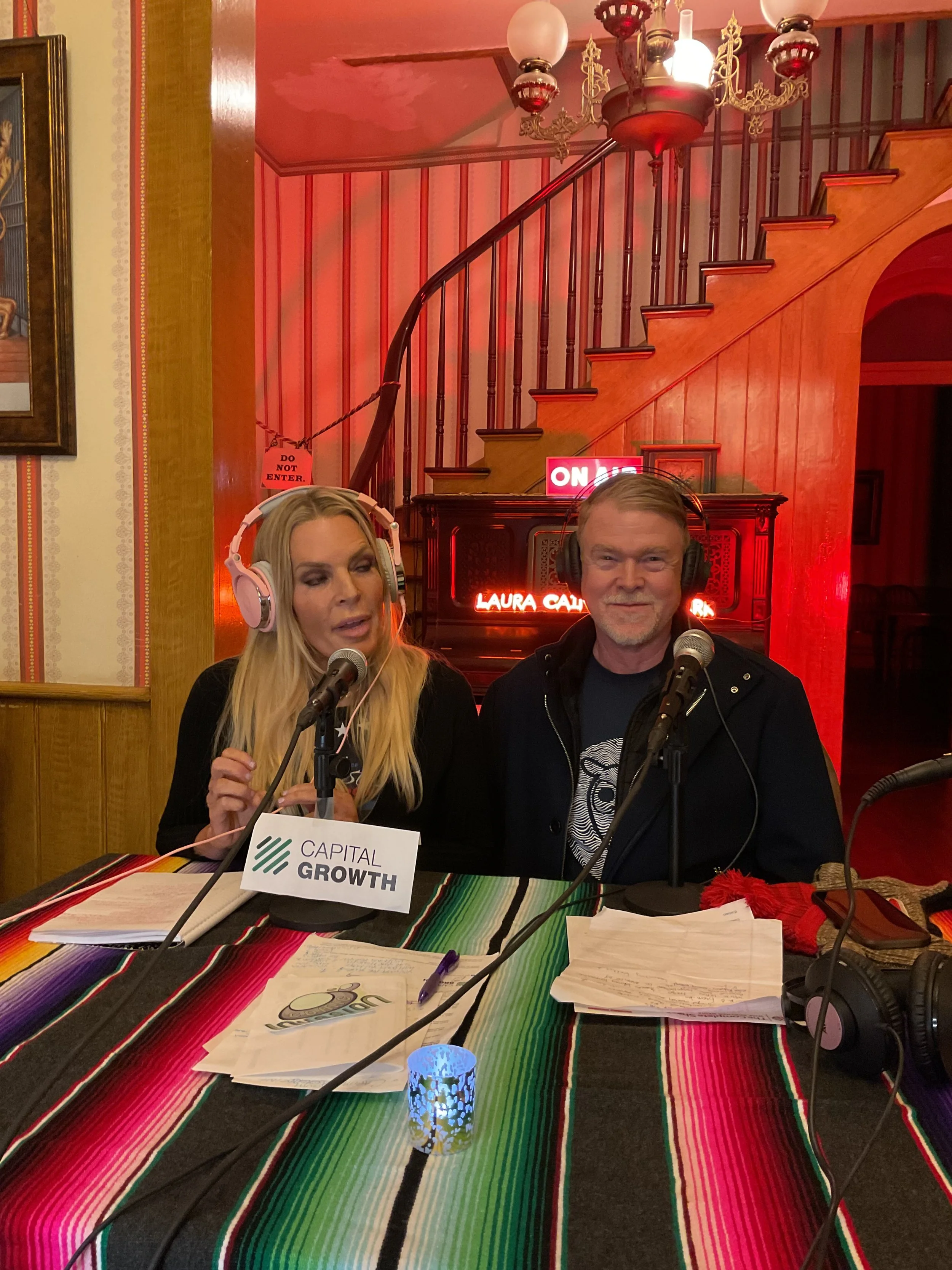 Laura Cain and Erik Rimmer at the Haunted Cosmopolitan Hotel