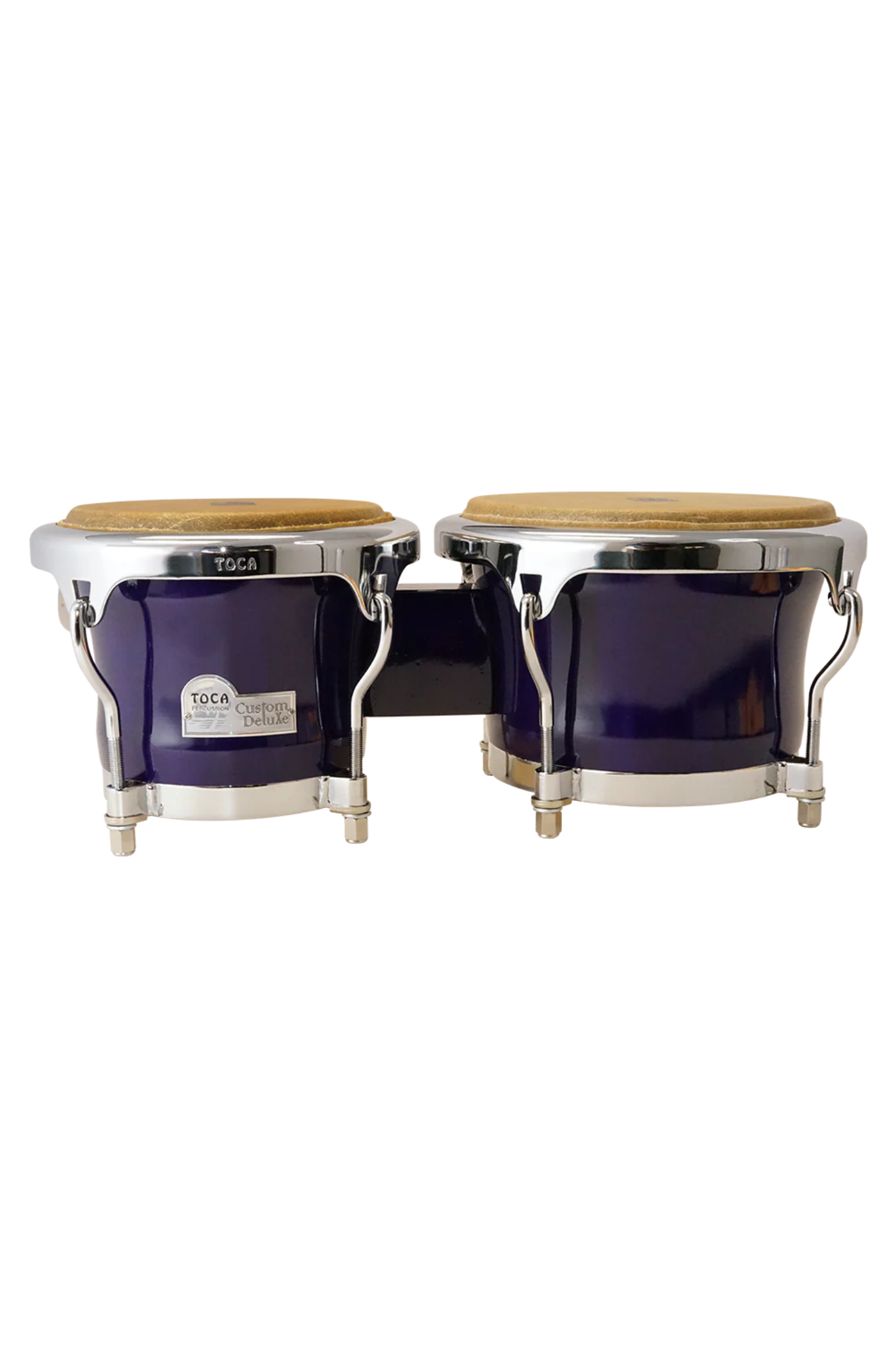 Toca 4600PW Custom Deluxe Wood Bongos - Transparent Purple LIMITED QUANTITY **DROPSHIP**