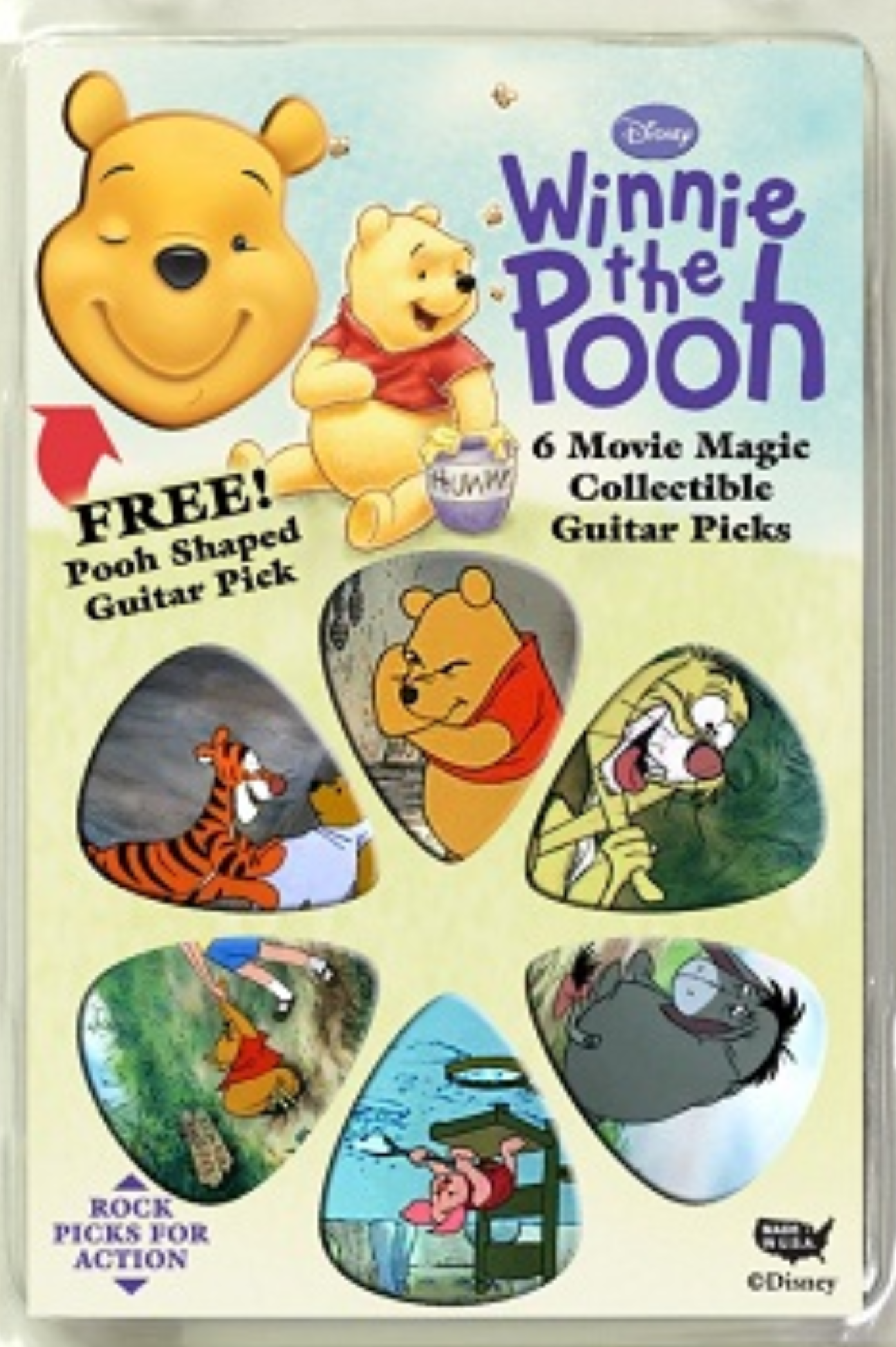 Disney's Winnie the Pooh Guitar Picks - 6/Pack
