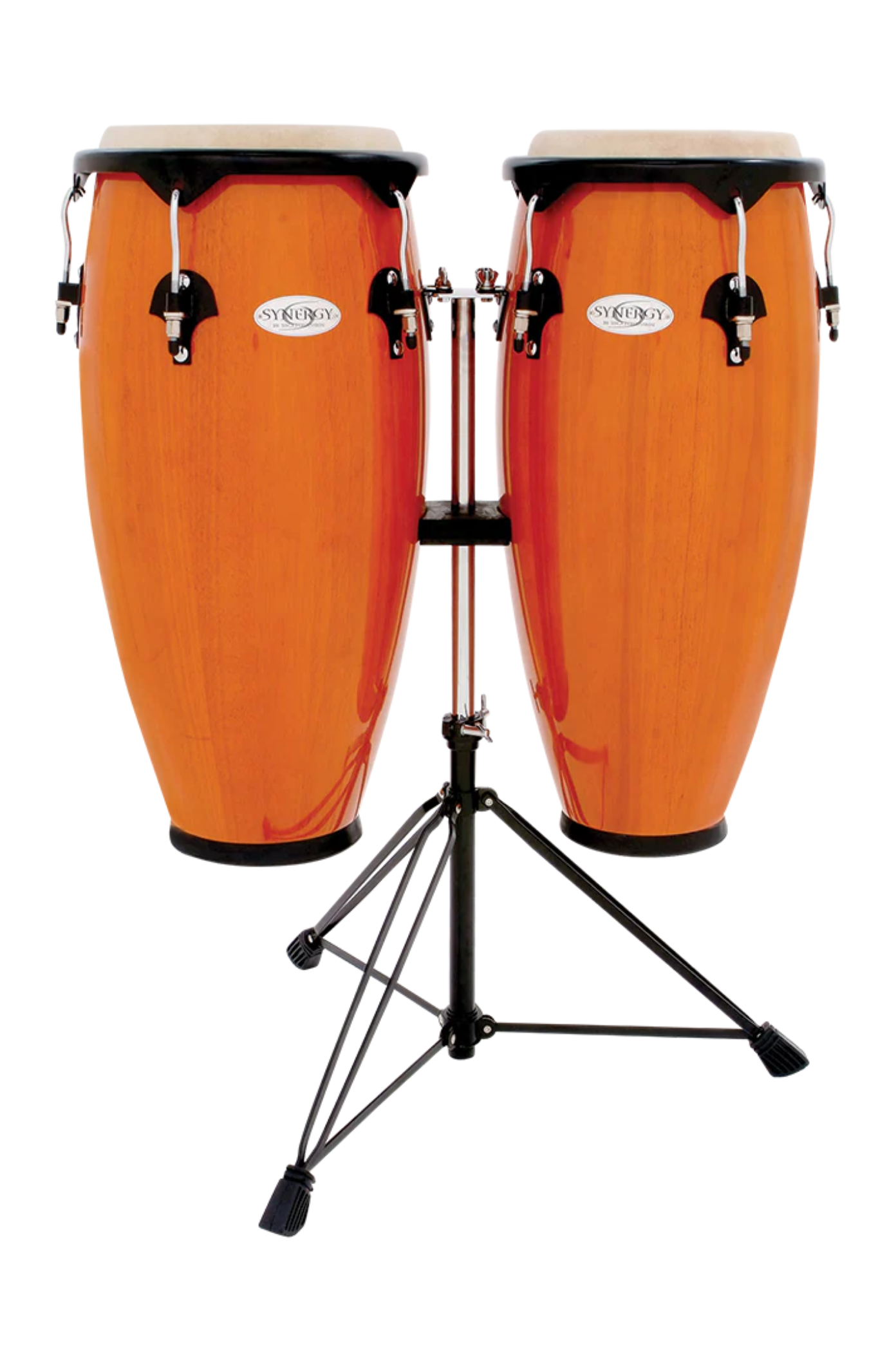 Toca 2300AMB Wood Conga Set with Double Stand - Synergy Series - Amber **DROPSHIP**
