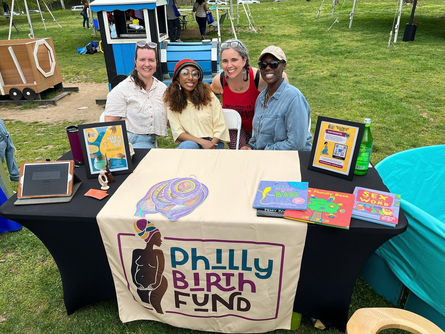 This past weekend, Philly Birth Fund board members and volunteers celebrated Black Maternal Health Week at the Beautiful Beginnings Community Baby Shower event, hosted by @oshun_family_center! We connected with the community and shared a lively time 