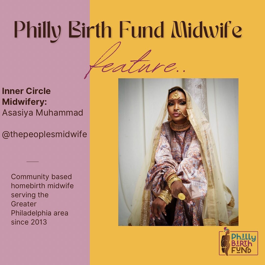 Meet the midwives! We're honored to work with a cohort of midwives who are committed to reproductive justice, anti-racist practices, and providing excellent midwifery care. These 4 practices saw the need for the Philly Birth Fund and put a call out f