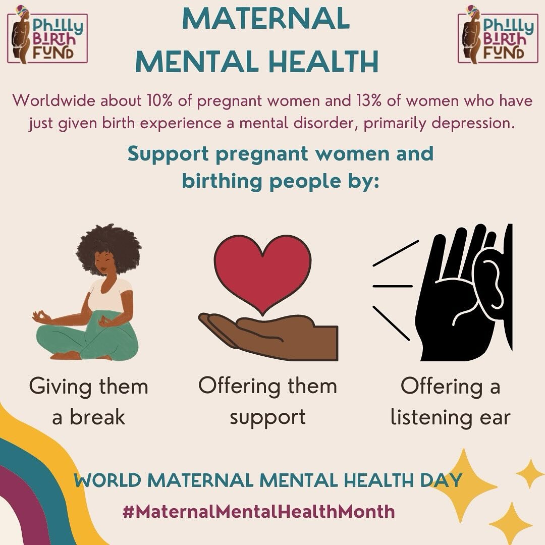 Maternal Health includes mental health. This month (and beyond) let&rsquo;s continue to support pregnant women and birthing people this month and provide mental health awareness. 💖

#MaternalMentalHealth #WorldMaternalMentalHealthDay #Supportbirthin