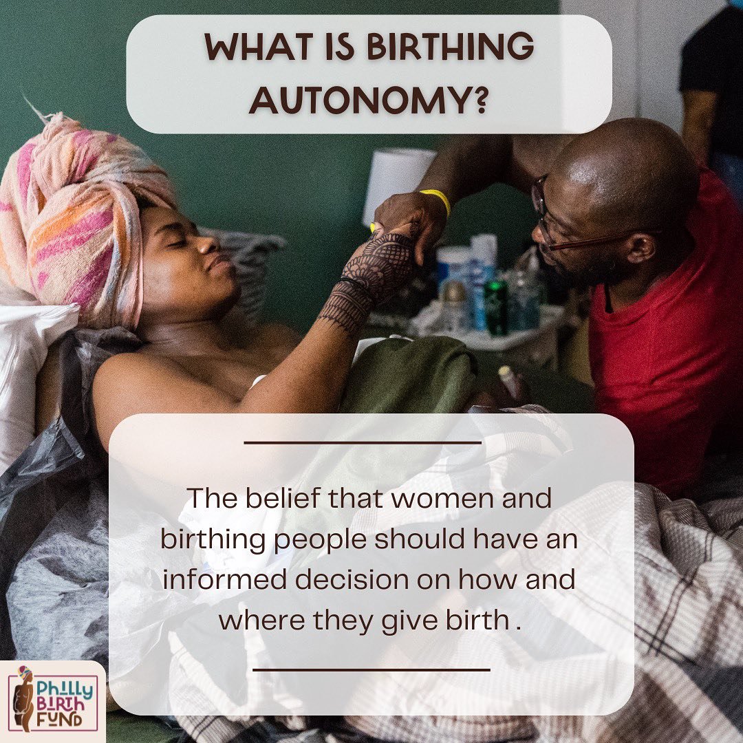 All birthing people deserve birthing autonomy! In support of this, we at PBF continue to help Black women and birthing people in Philadelphia access homebirth and midwifery care. Want to support us? Donate using the link in our bio. #homebirth #birth