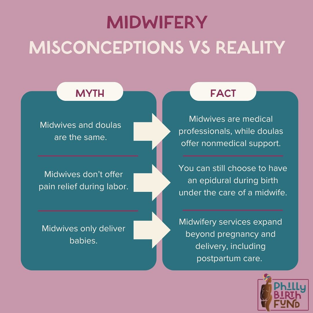 Midwifery care is integral to homebirth. Midwives are trained medical professions who offer a variety of gynecologic care. We at PBF understand the role that midwives play in reducing Black maternal mortality.

#midwivessavelives #homebirth #phillybi