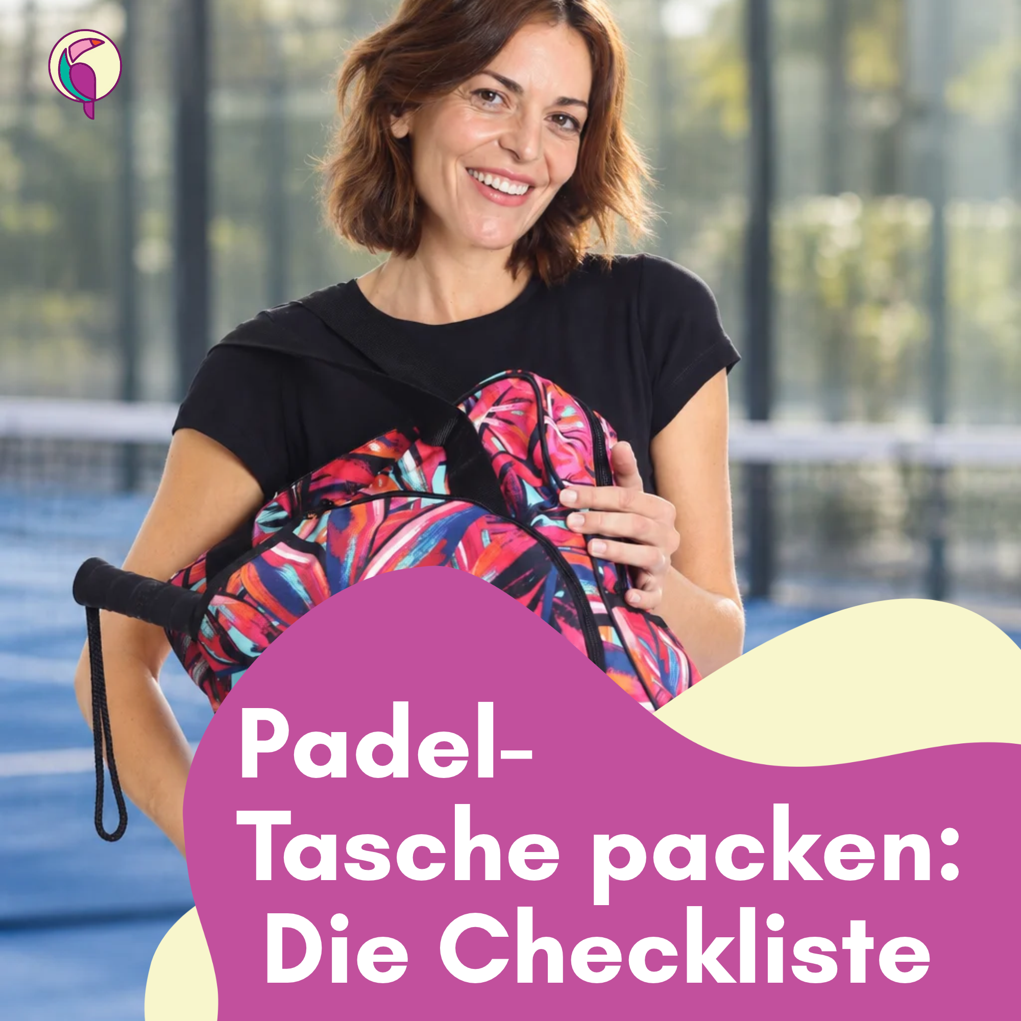 Padel-Tasche packen