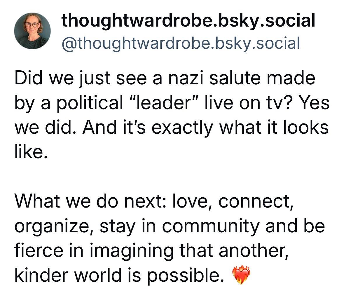I didn&rsquo;t think I would live to see this day. 

A descent into darkness continues. May it lead to death of this sick system, so we can birth a different world. We need love, creativity and courage more than ever. Let&rsquo;s go. ❤️&zwj;🔥

#rege