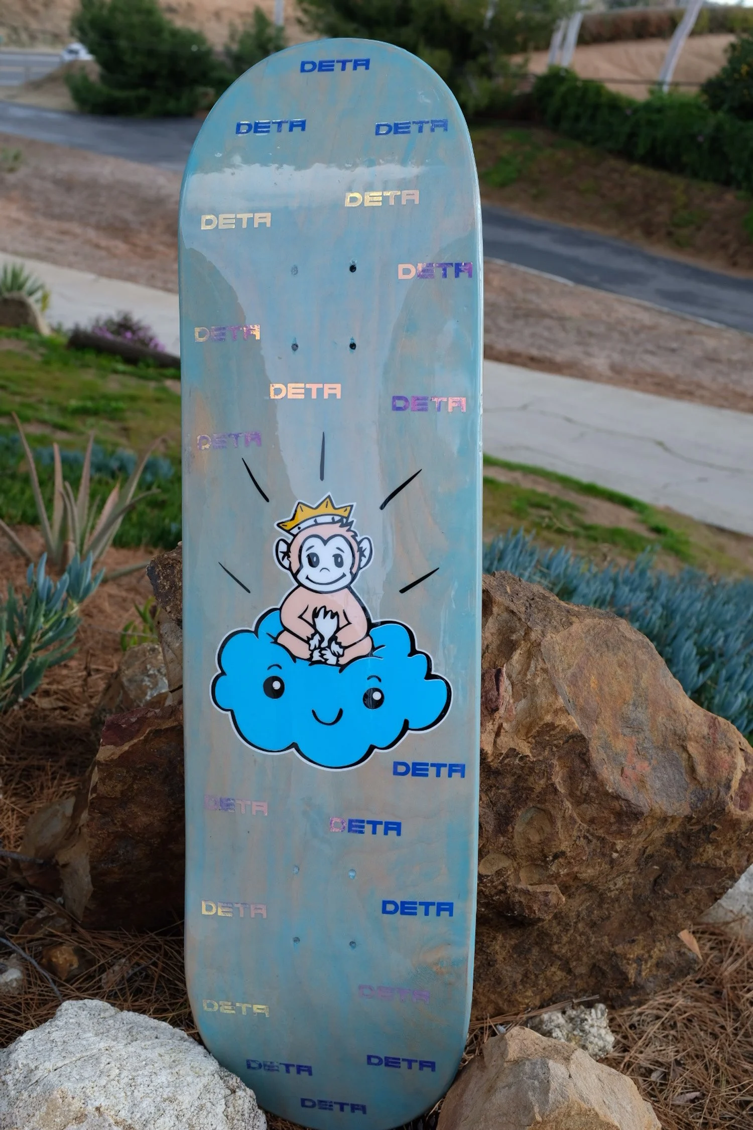 Baby Blue Deity Skateboard