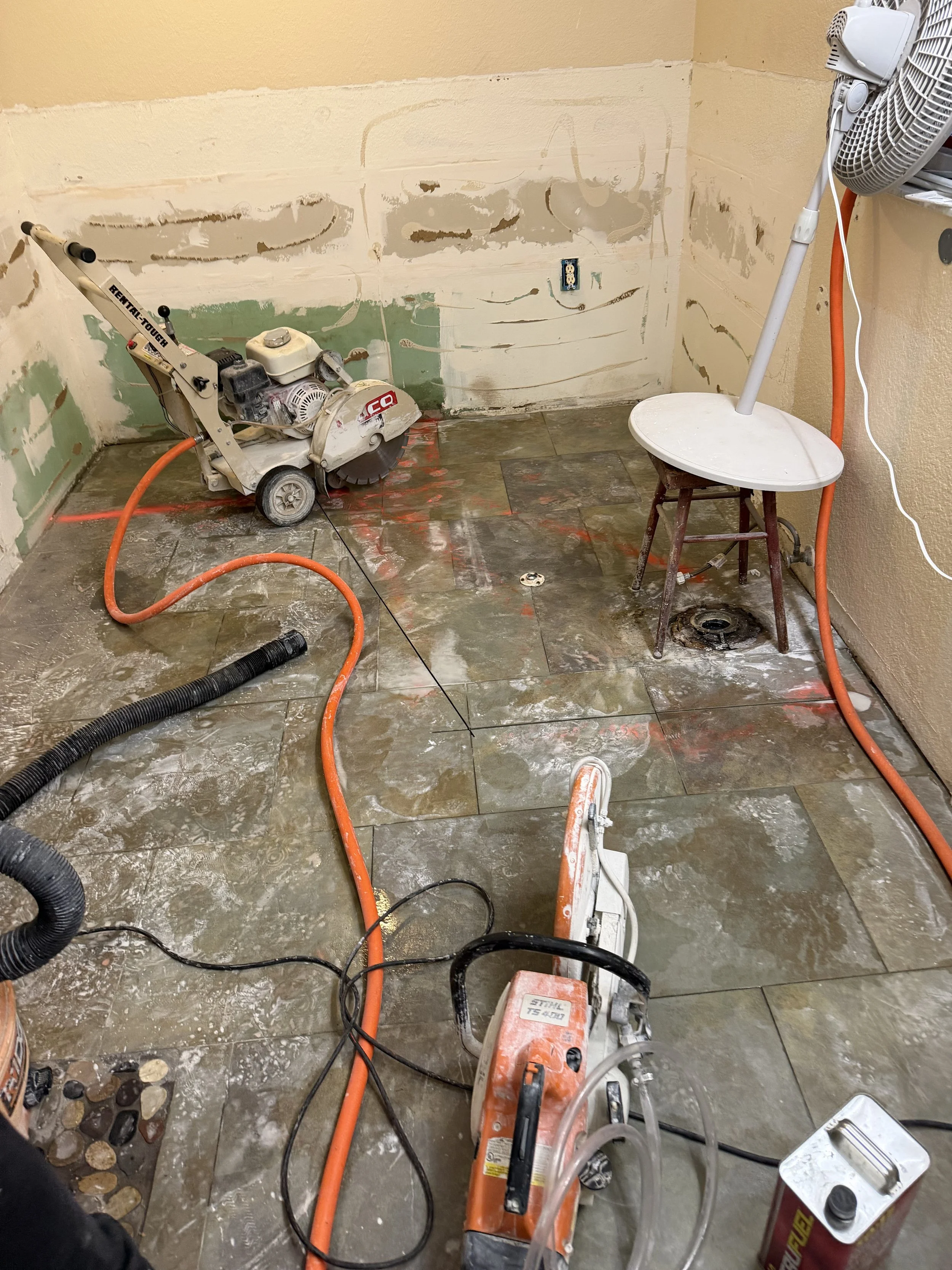 Before Concrete Removal