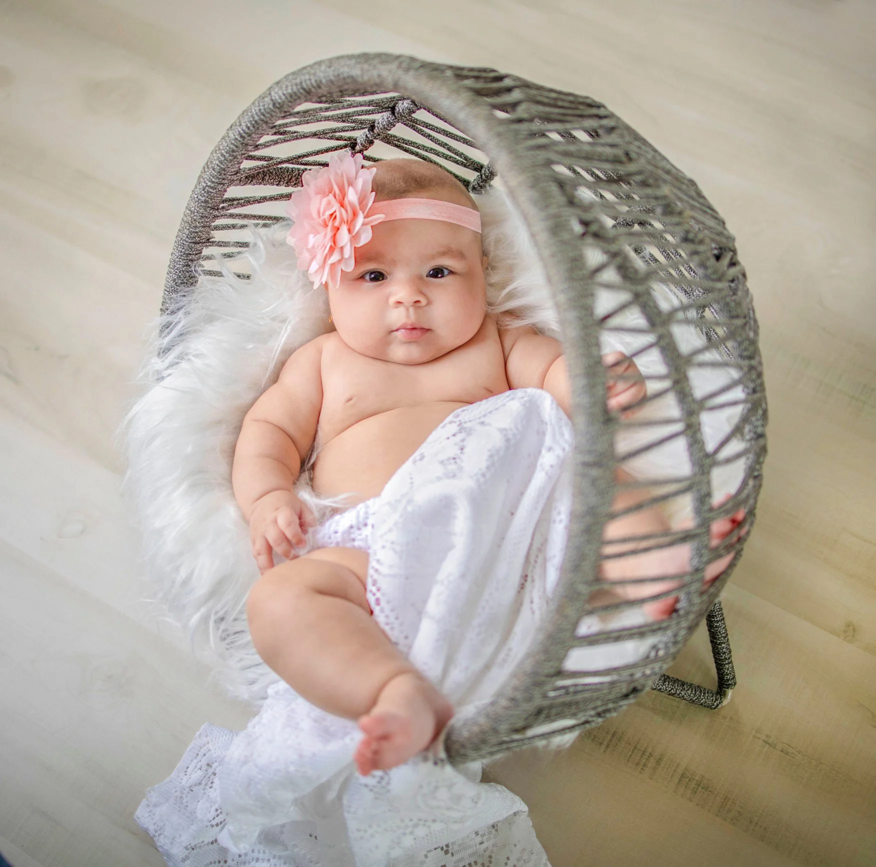 professional newborn and milestone photography done by Claudia Sierra Photography in Studio south Florida
