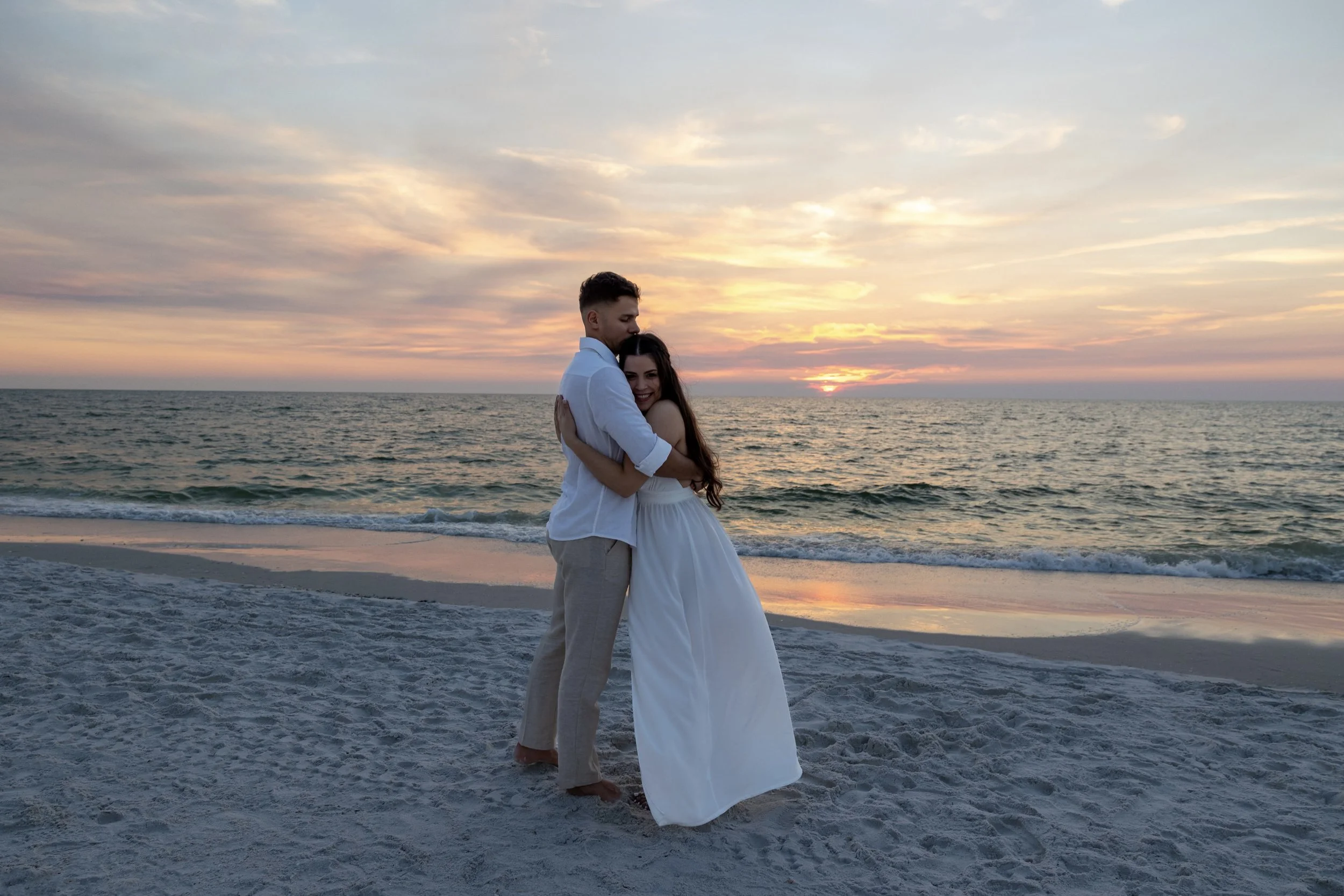 Professional couples session on the beac of South Florida by Claudia Sierra Photography