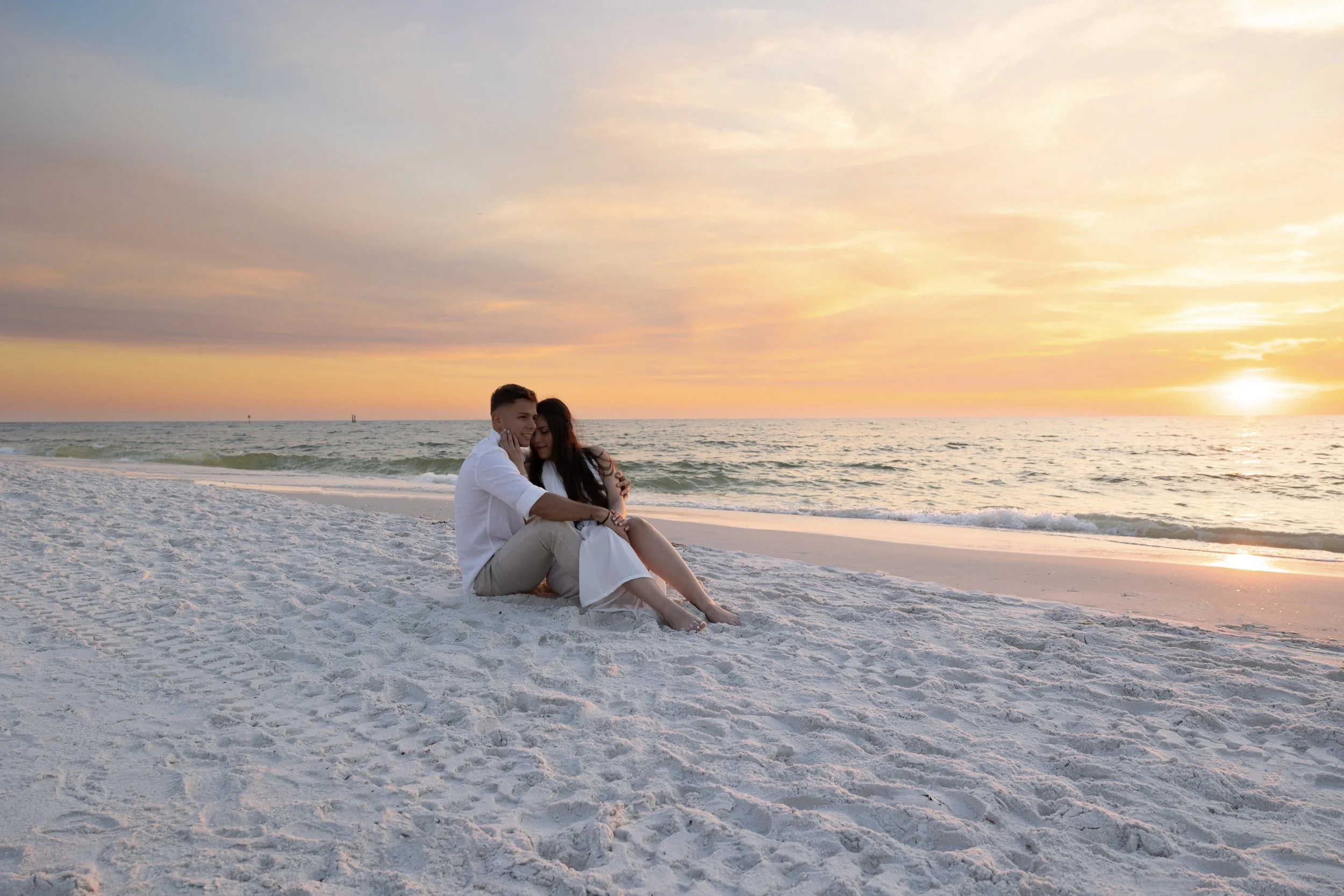 Professional couples session on the beac of South Florida by Claudia Sierra Photography