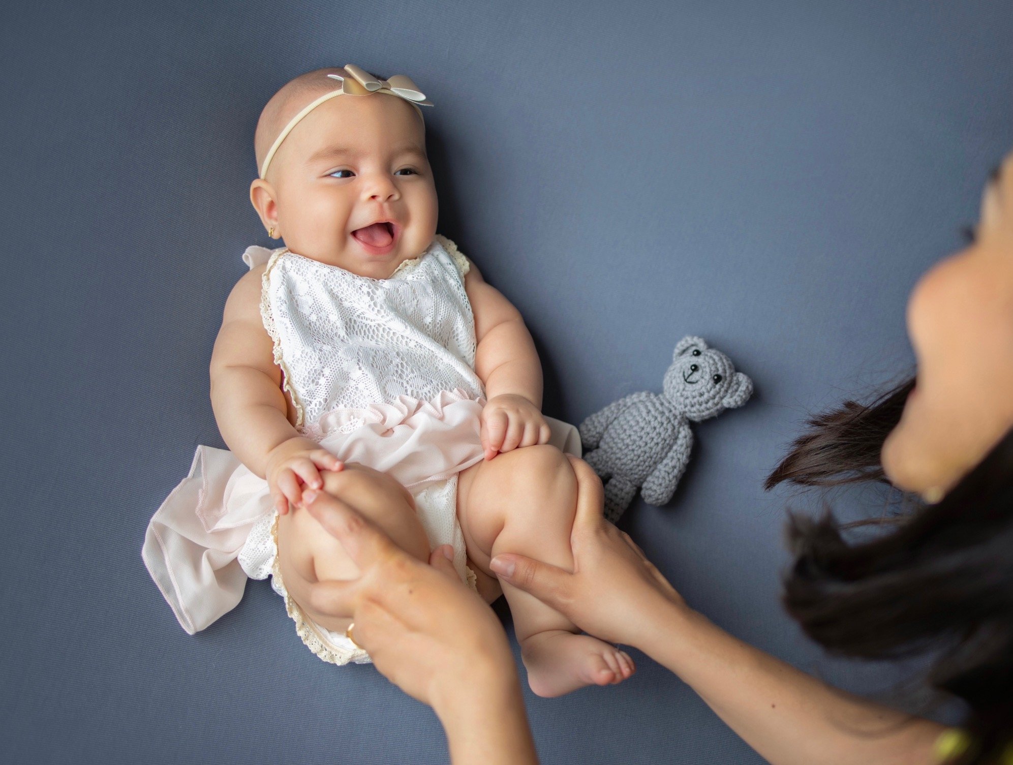professional newborn and milestone photography done by Claudia Sierra Photography in Studio south Florida