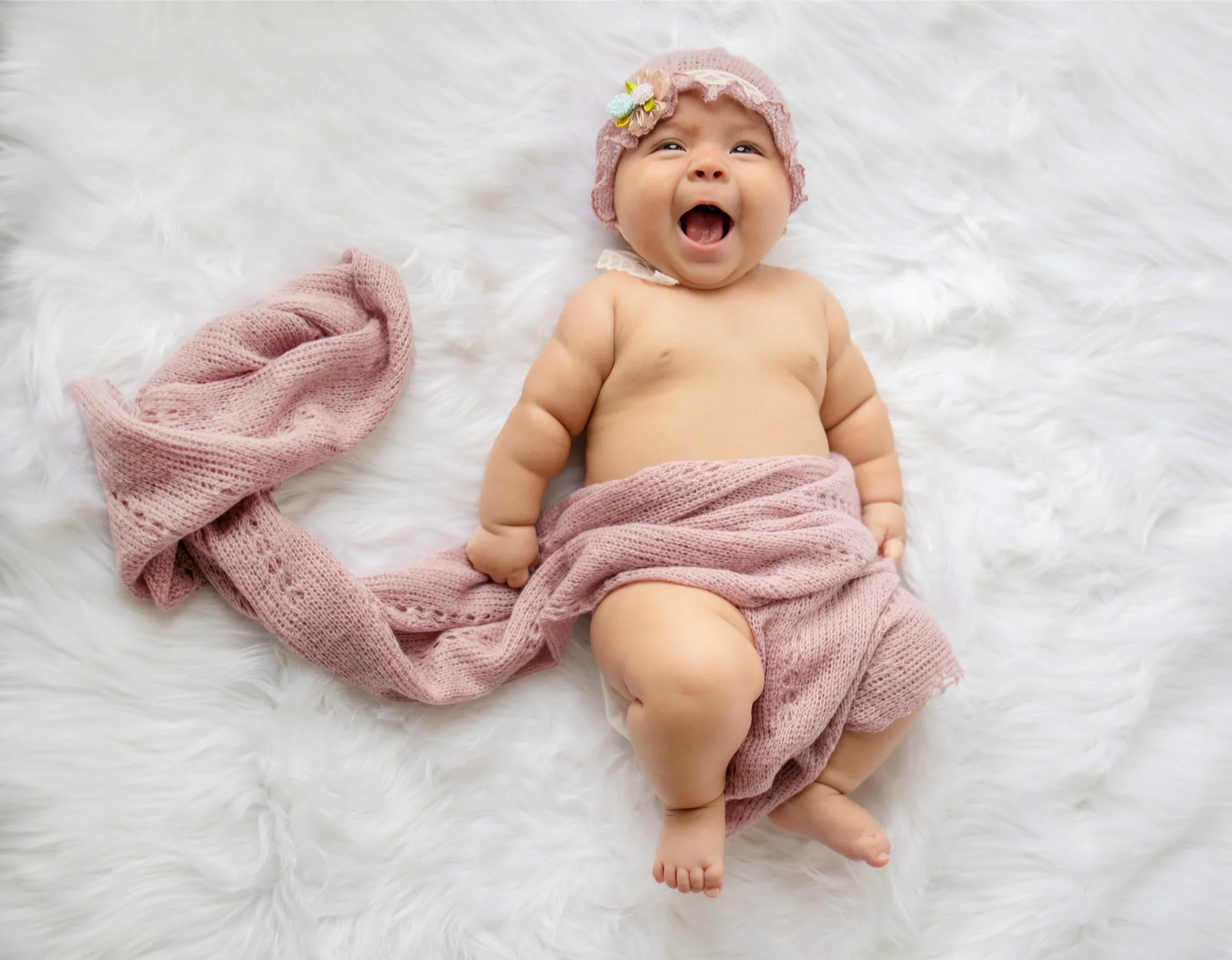 professional newborn and milestone photography done by Claudia Sierra Photography in Studio south Florida