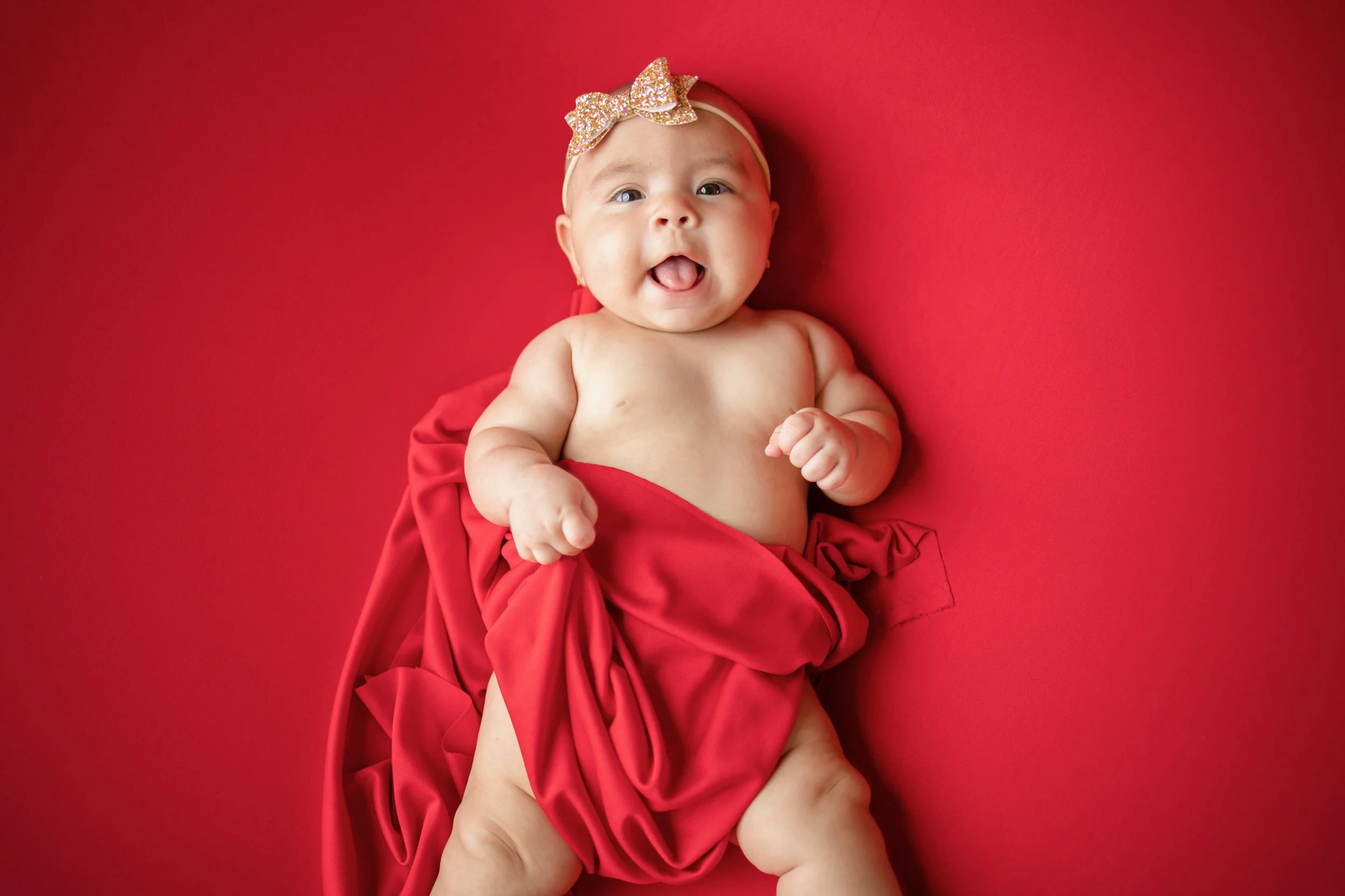 professional newborn and milestone photography done by Claudia Sierra Photography in Studio south Florida