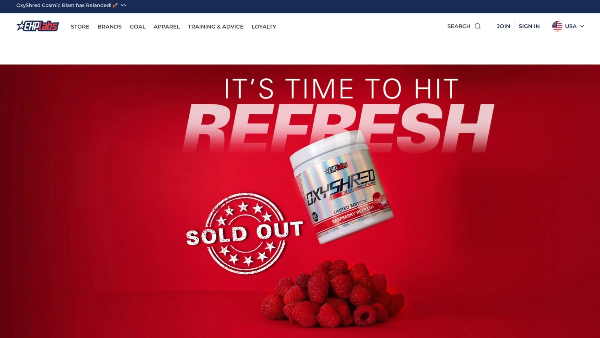 EHPlabs OxyShred 50K social reach — campaign content by Catalyst Communications Sydney