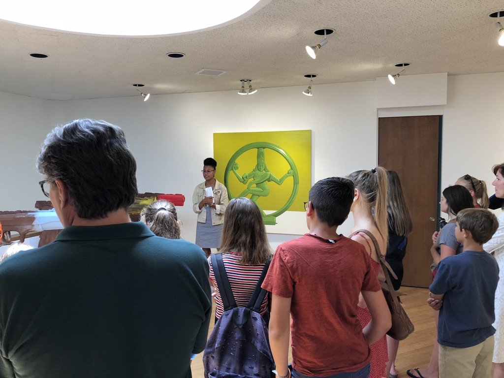 ming leads gallery tour of "Warhol: Icon & Influence".