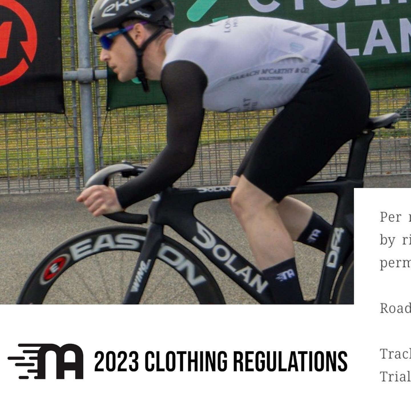 Are you aware of the new 2023 clothing regulations?

Under Cycling Ireland and UCI rules, number pockets are only allowed for timed events. 

What does that mean for our clothing?

-We will continue to produce our time trial suits with single number 