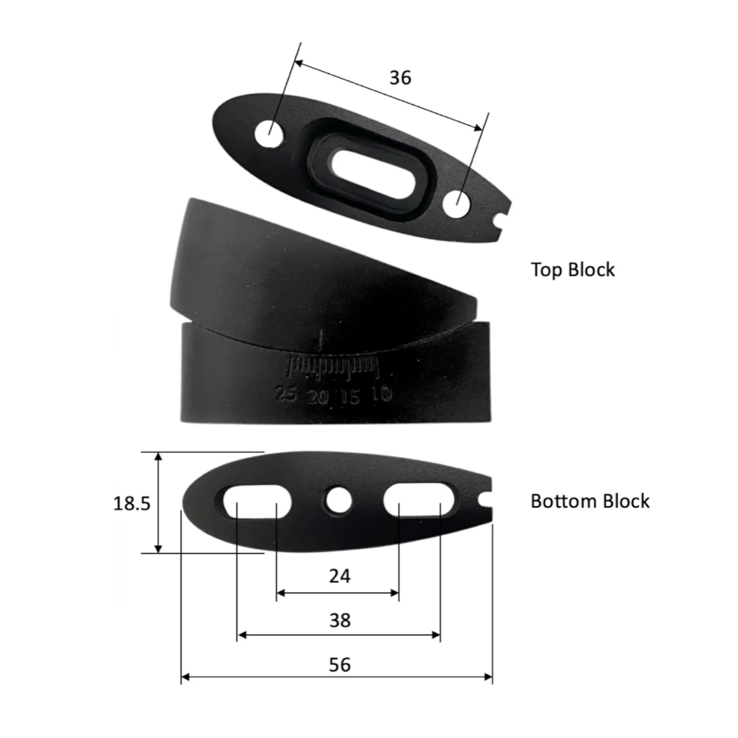 FastTT Adjustable Angled Riser Kit — MORE AERO