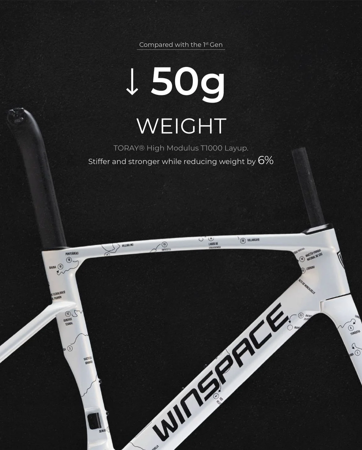 Winspace T1550 2nd Gen Frameset — MORE AERO