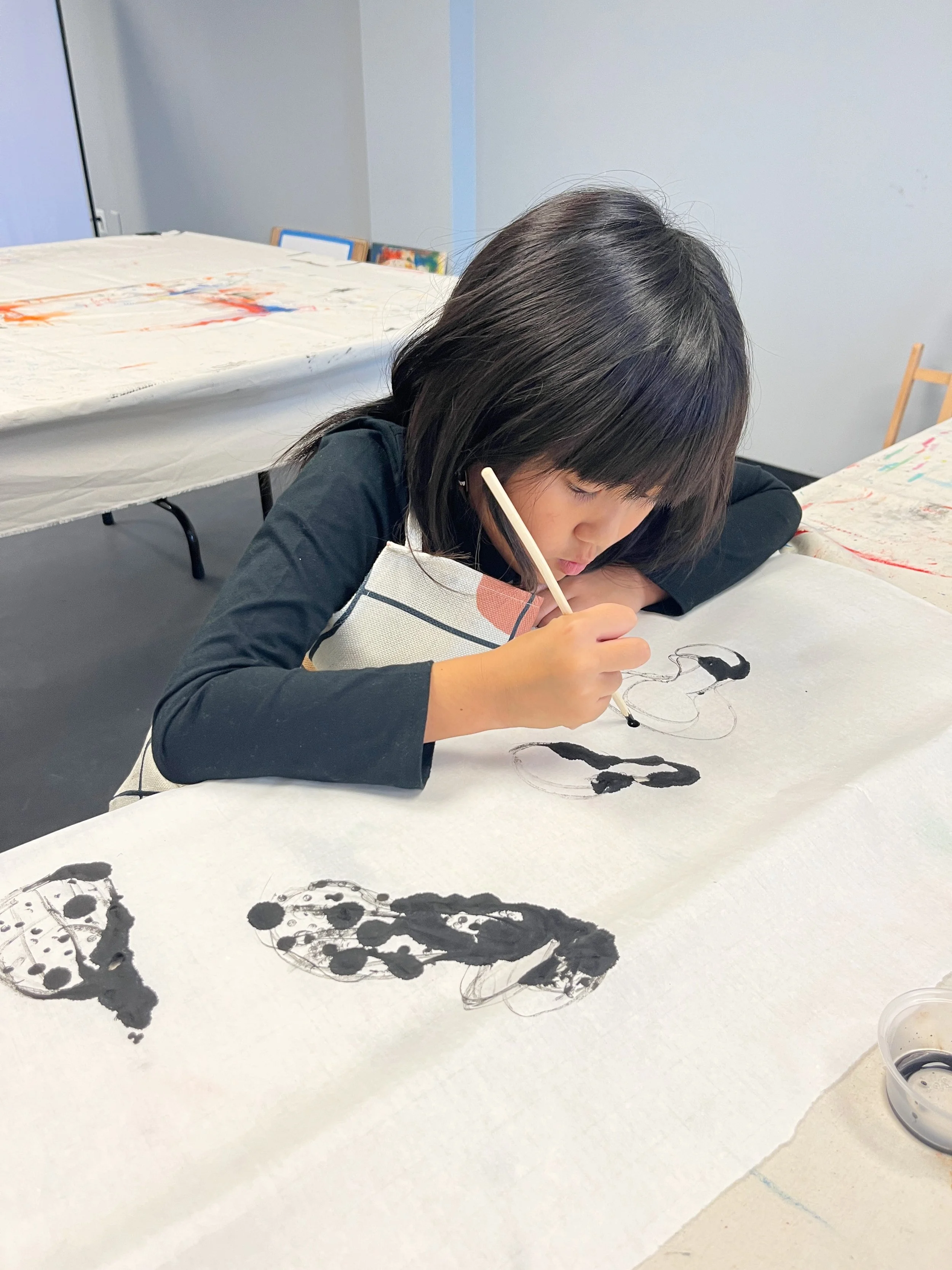 Sumi ink drawing - pumpkins