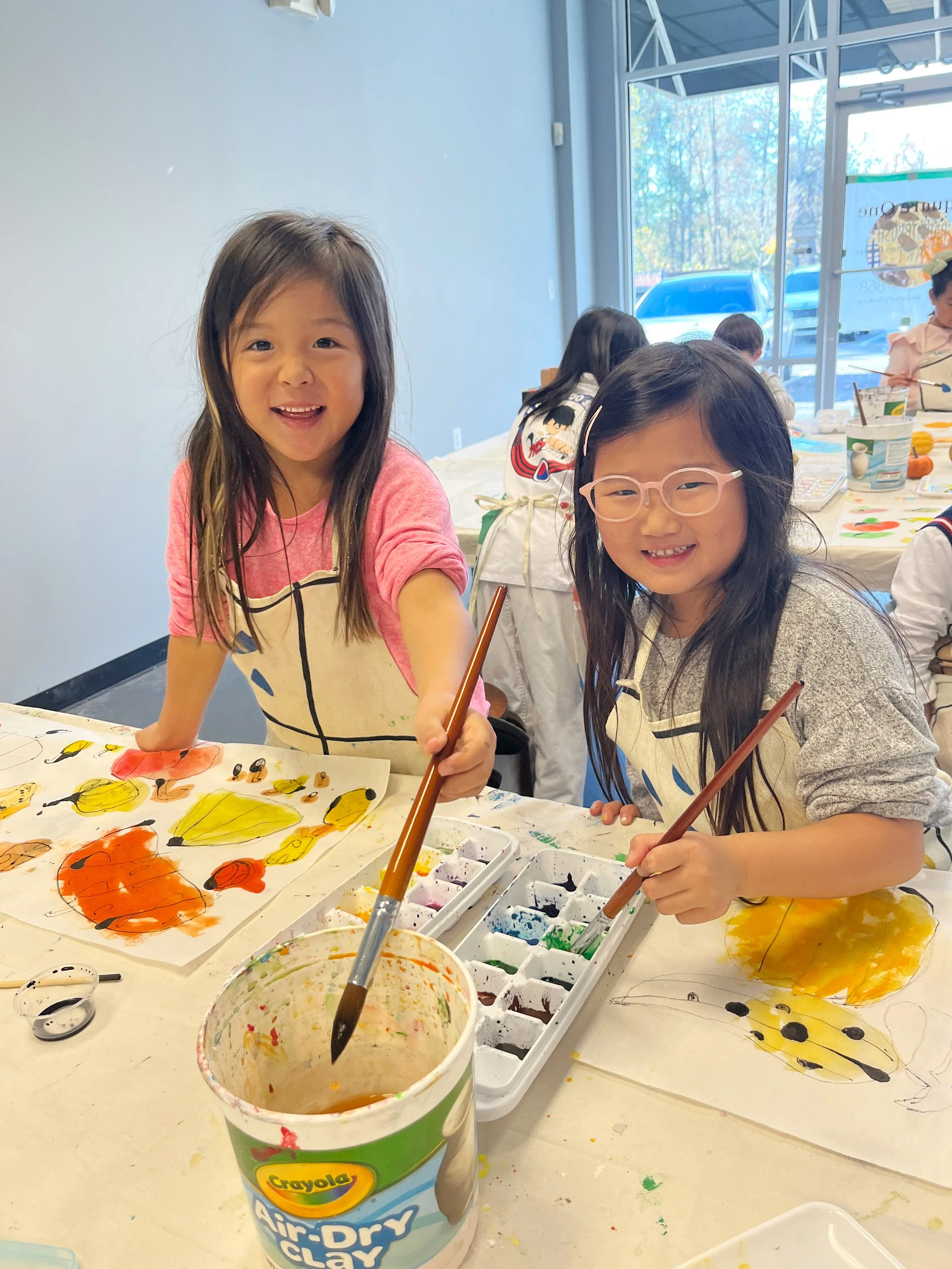 Sumi ink drawing - pumpkins