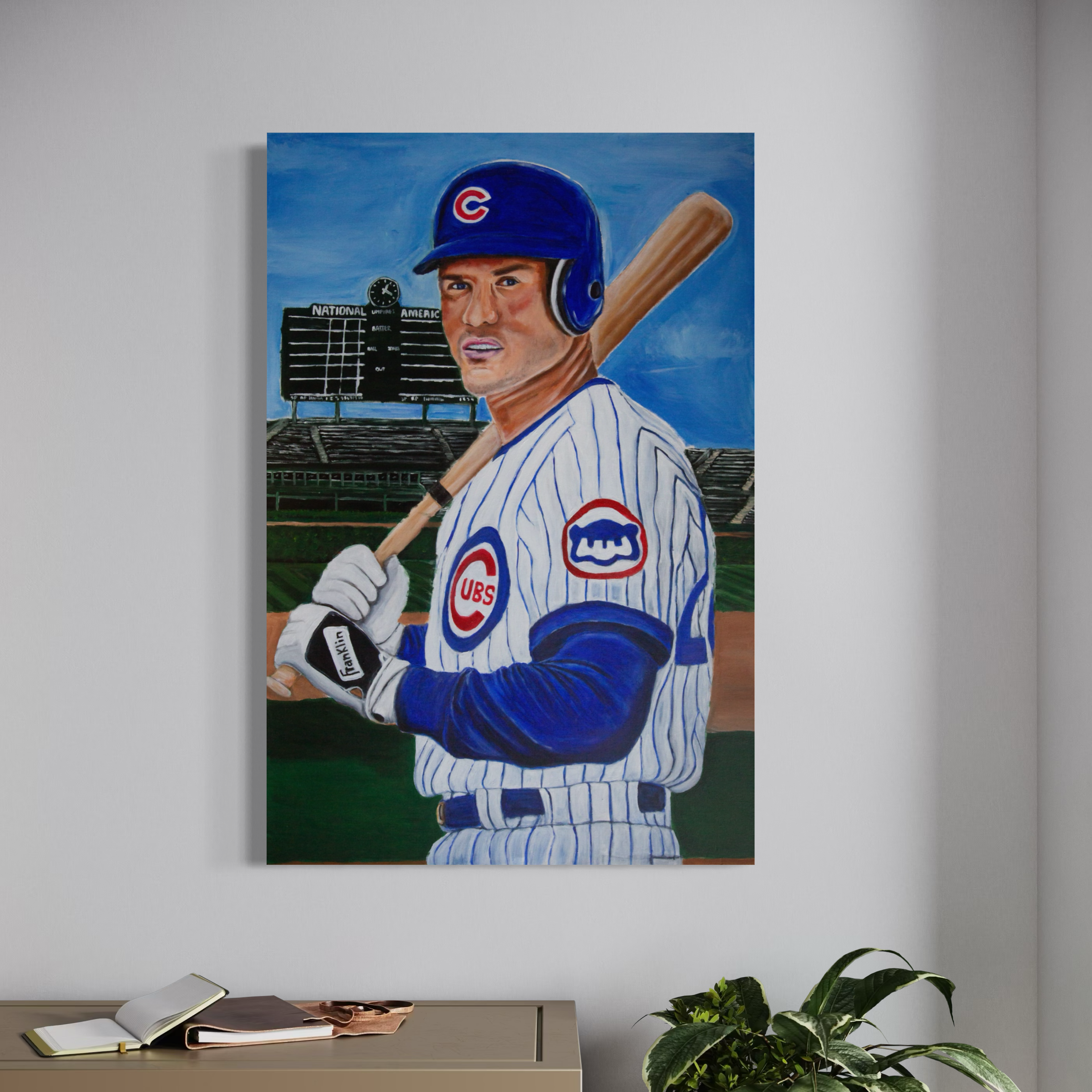 Ryne Sandberg Original Painting