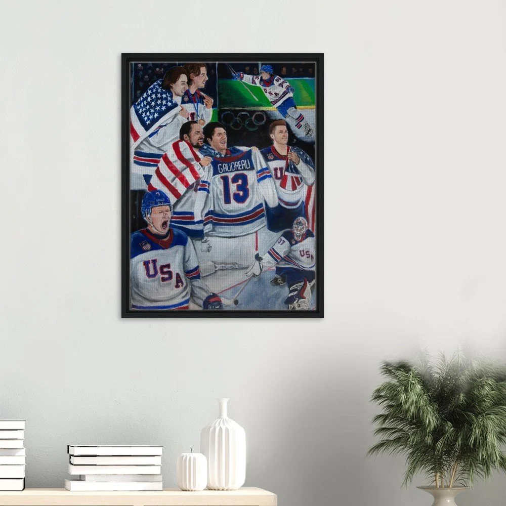 USA Olympic Miracle - Limited Edition Canvas Framed Print