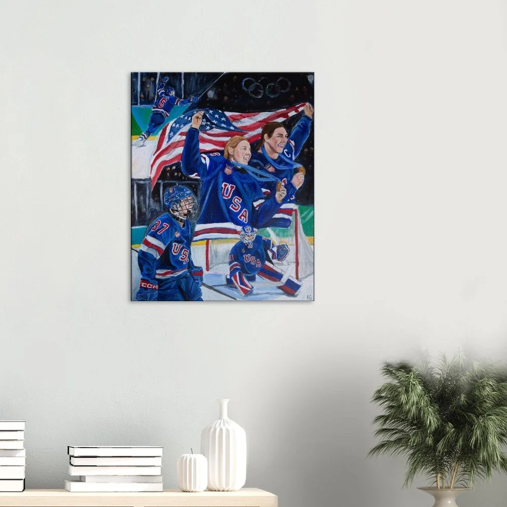 USA Women's Gold - Limited Edition Canvas Print