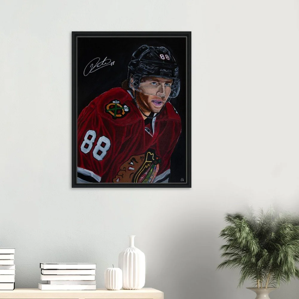 Patrick Kane Signed - Limited Edition Canvas Framed Print