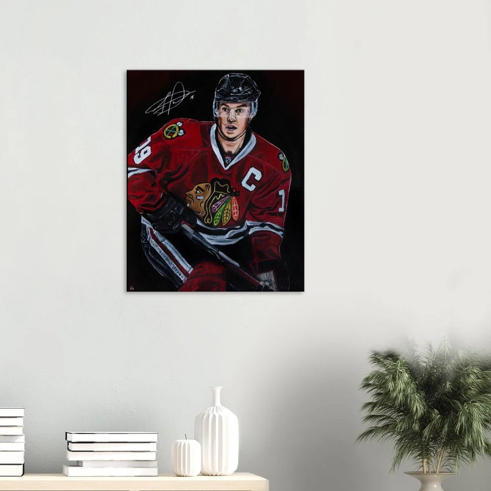 Jonathan Toews Signed - Limited Edition Canvas Print