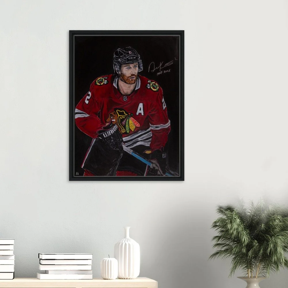Duncan Keith Signed - Limited Edition Canvas Framed Print