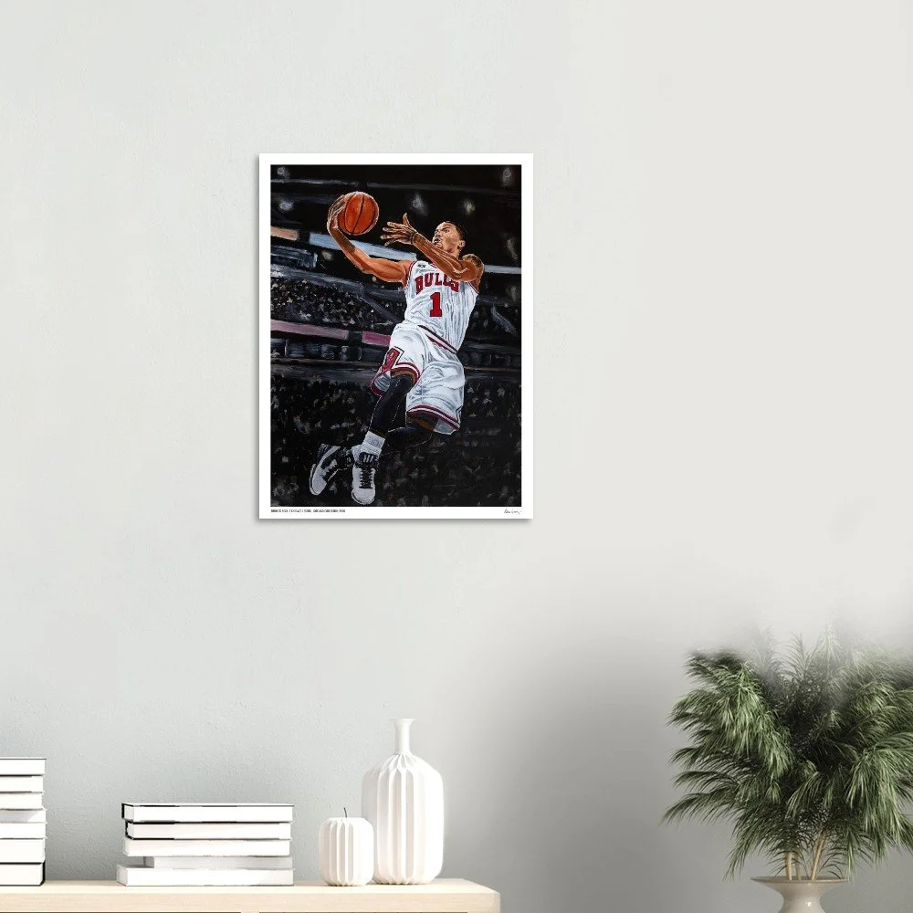 Derrick Rose, A Chicago Legend - Limited Edition Print