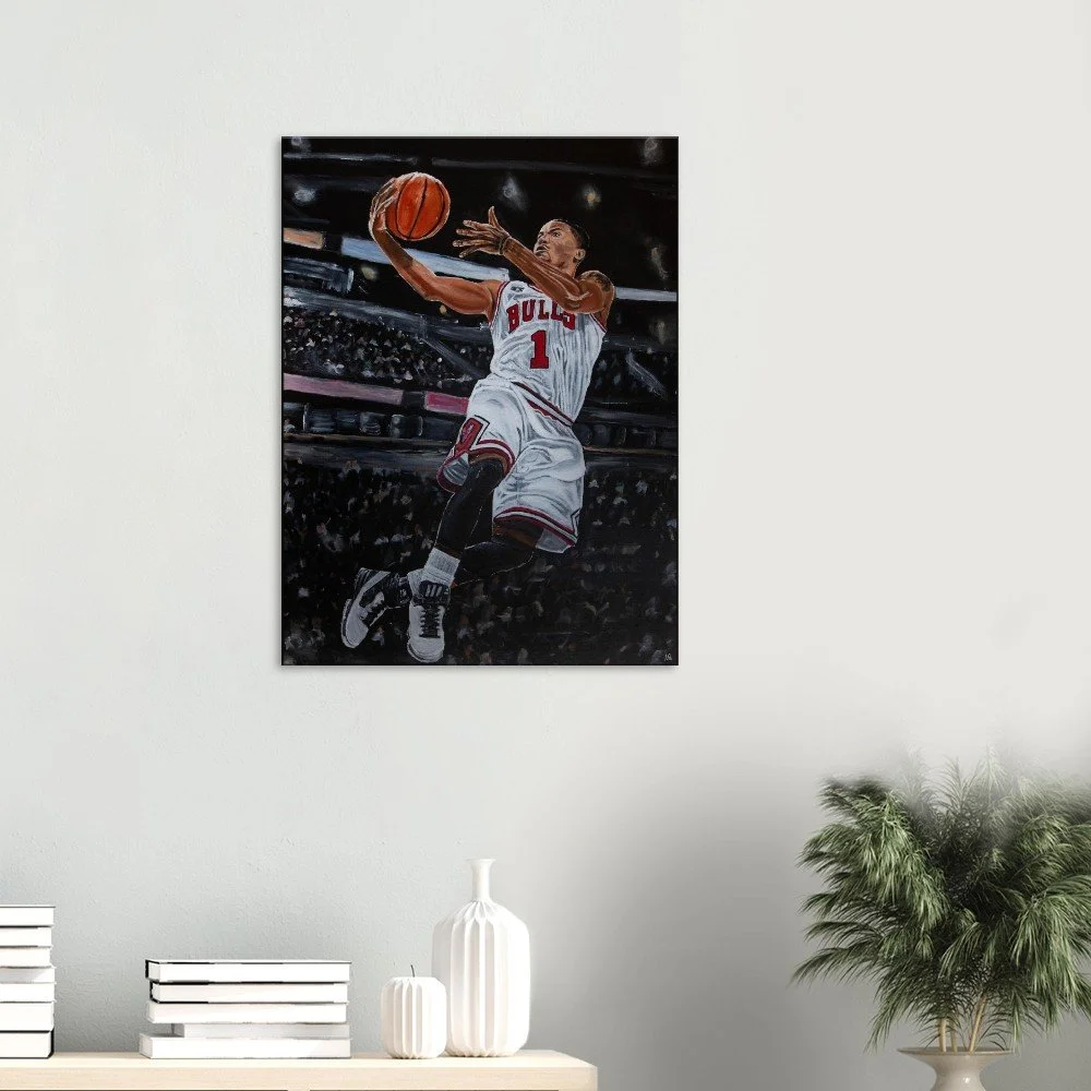 Derrick Rose, A Chicago Legend - Limited Canvas Print