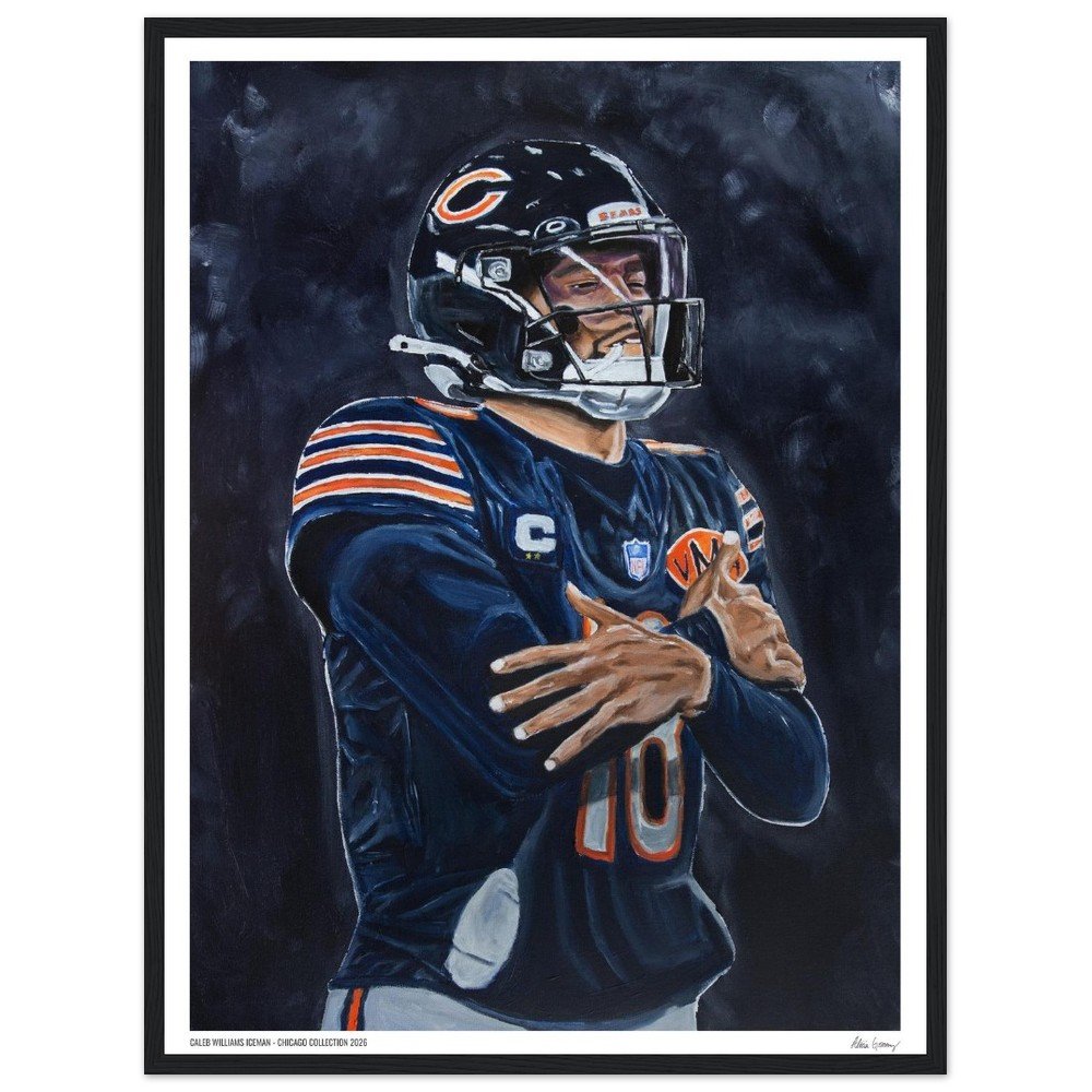 Caleb Williams Iceman - Limited Edition Framed Print