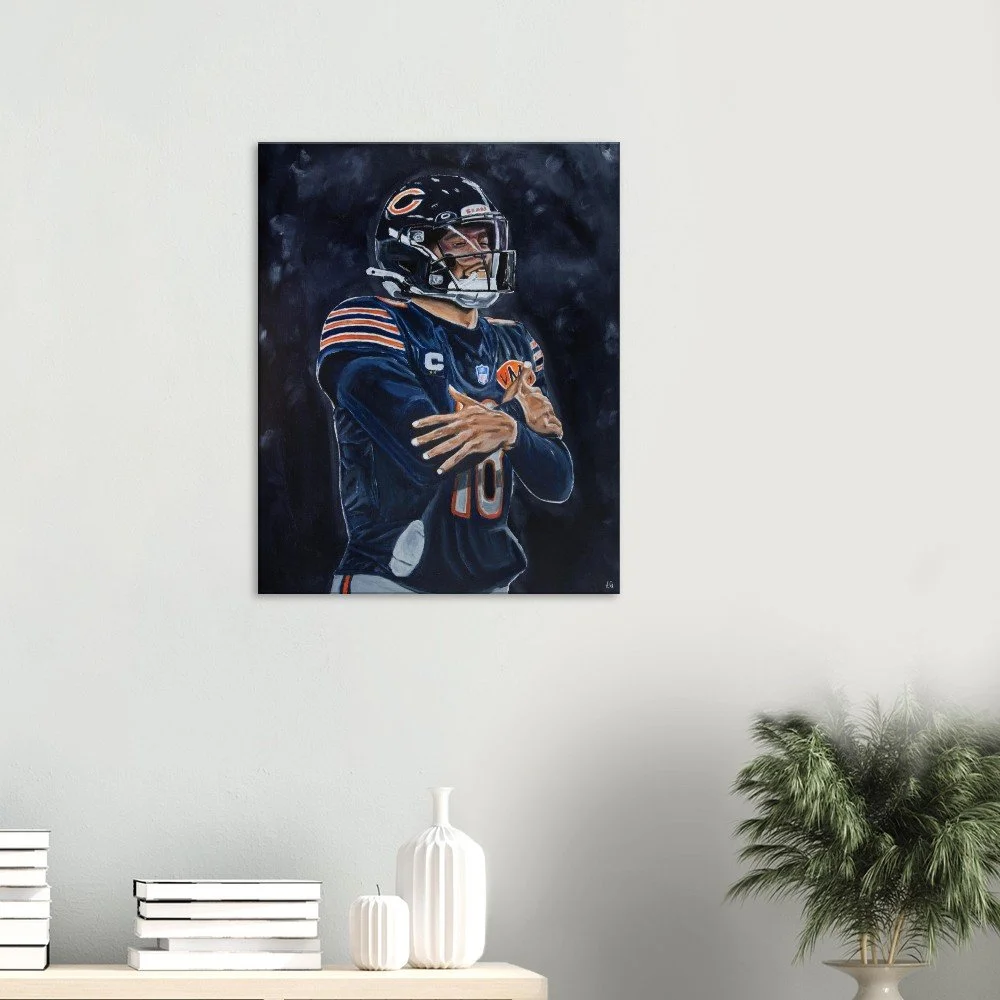 Caleb Williams Iceman - Limited Edition Canvas Print