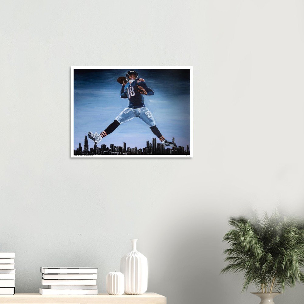 Caleb Williams Jumpman - Limited Edition Print