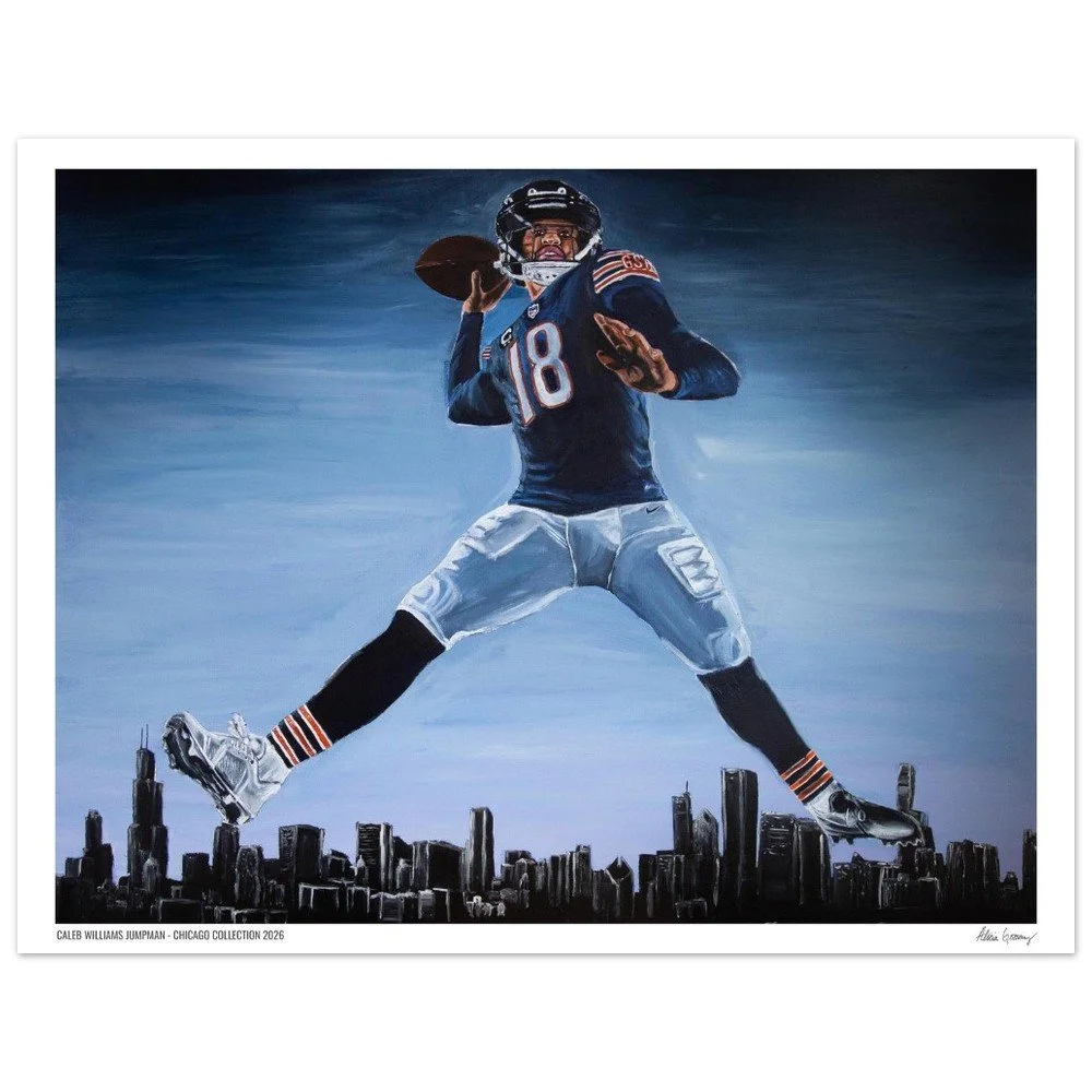 Caleb Williams Jumpman - Limited Edition Print
