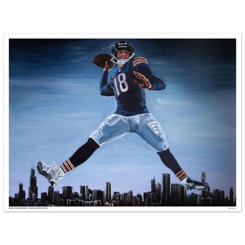 Caleb Williams Jumpman - Limited Edition Print