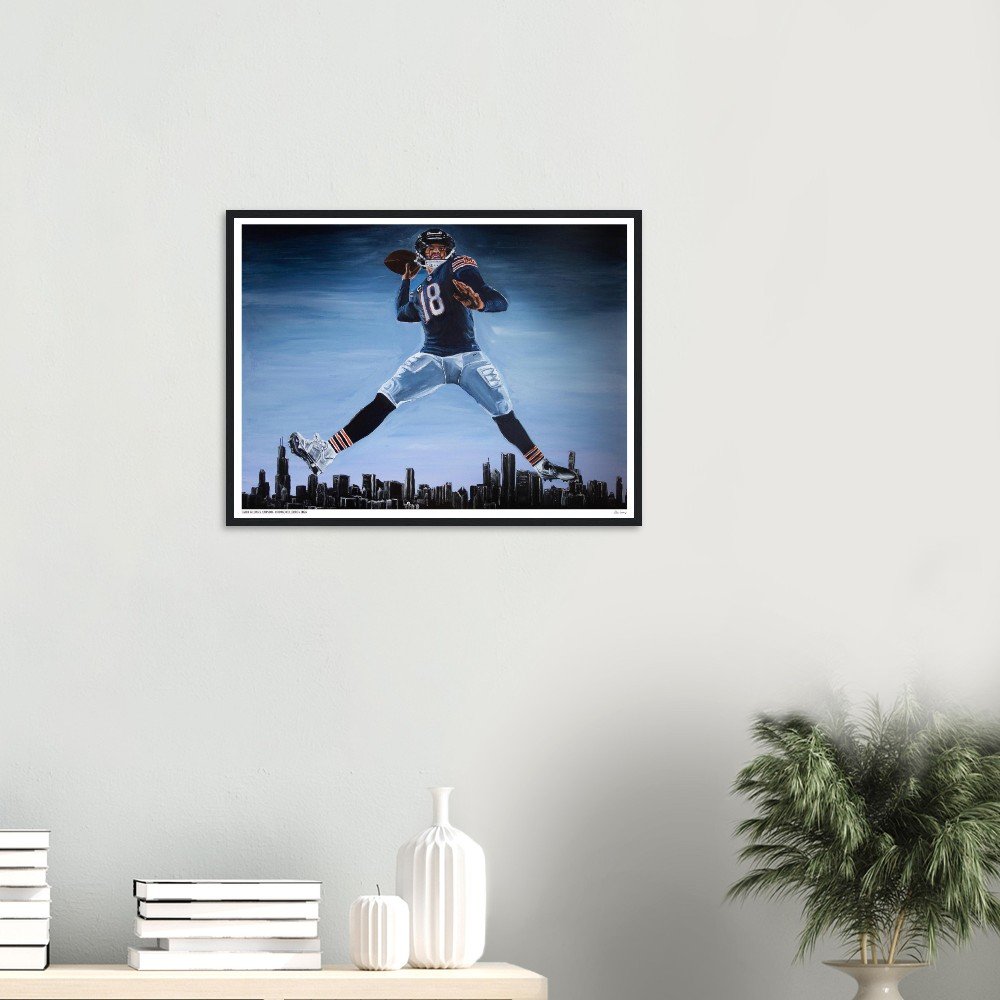 Caleb Williams Jumpman - Limited Edition Framed Print