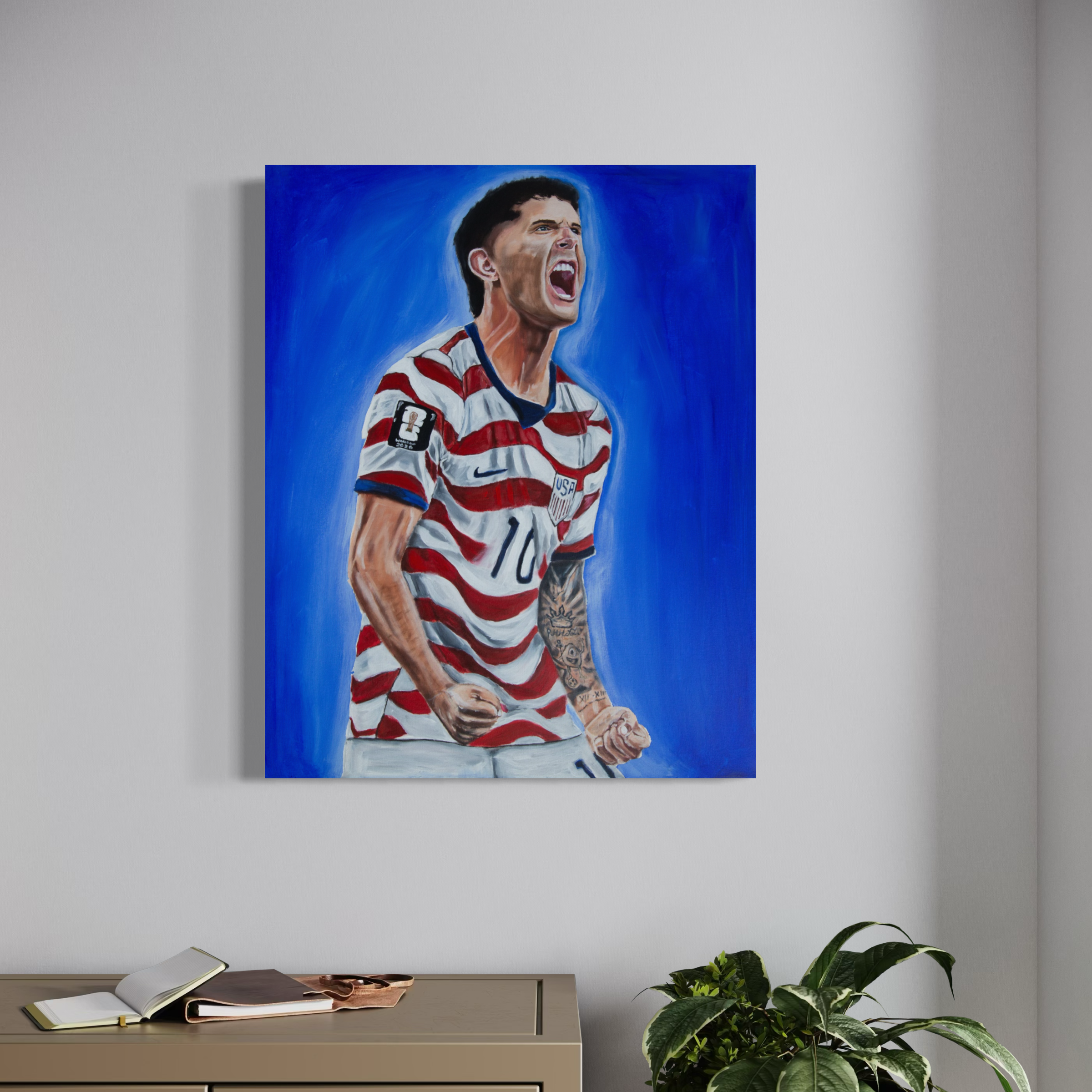Pulisic USA original painting mockup.png