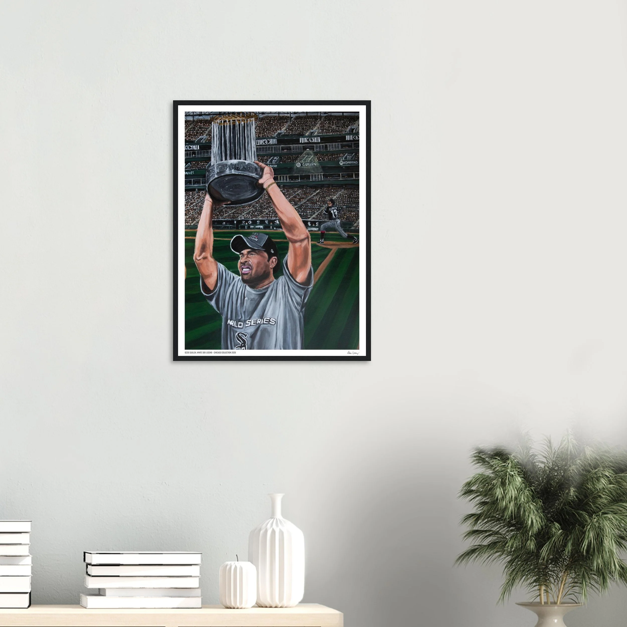 Ozzie Guillen, White Sox Legend - Limited Edition Framed Print