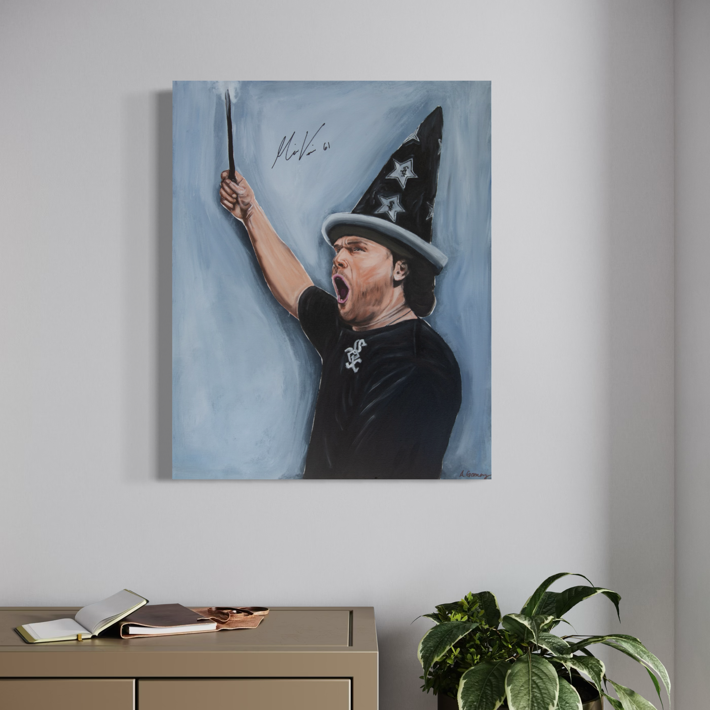 Mike Vasil - The Wizard Signed One-of-One Original Painting
