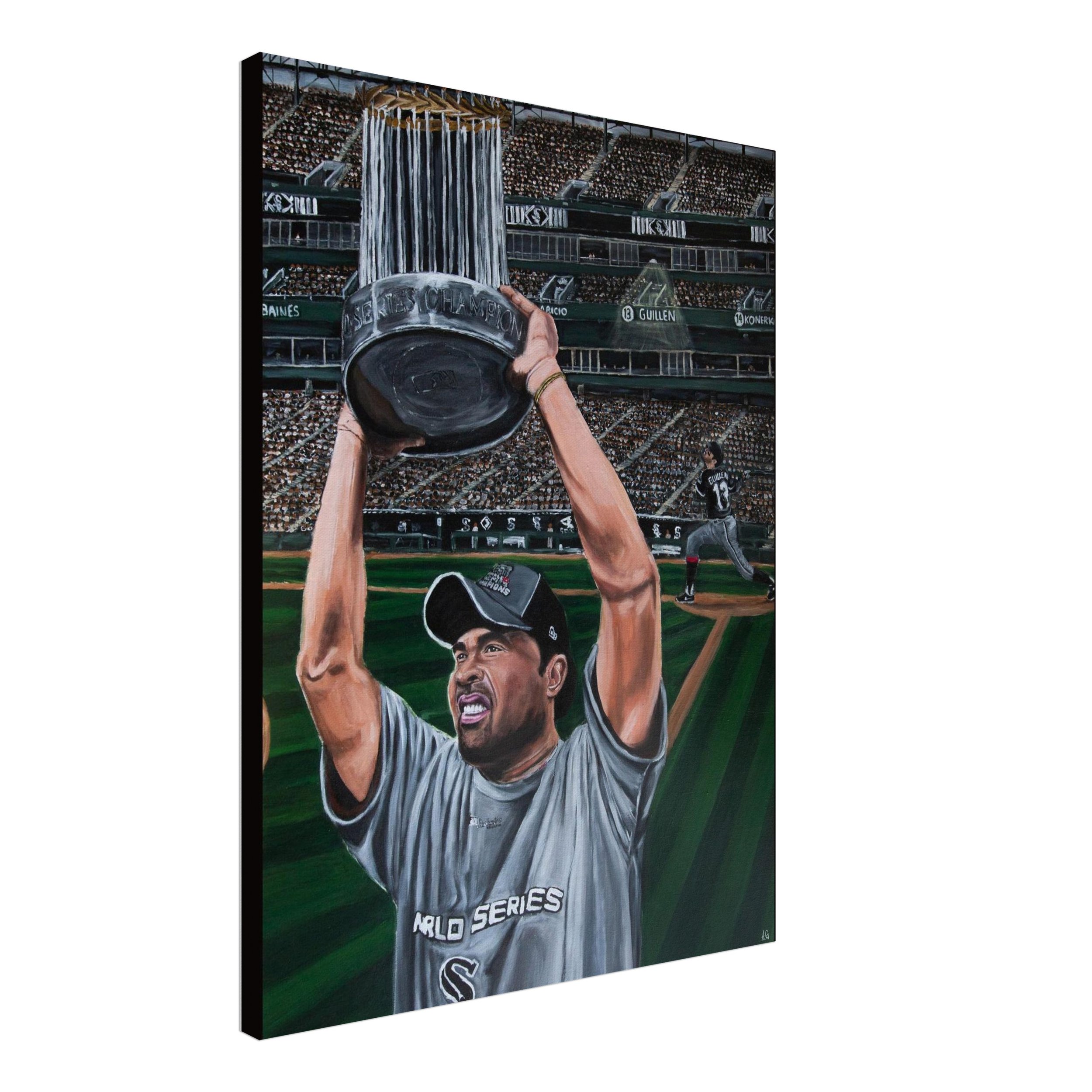 Ozzie Guillen, White Sox Legend  - Limited Canvas Print